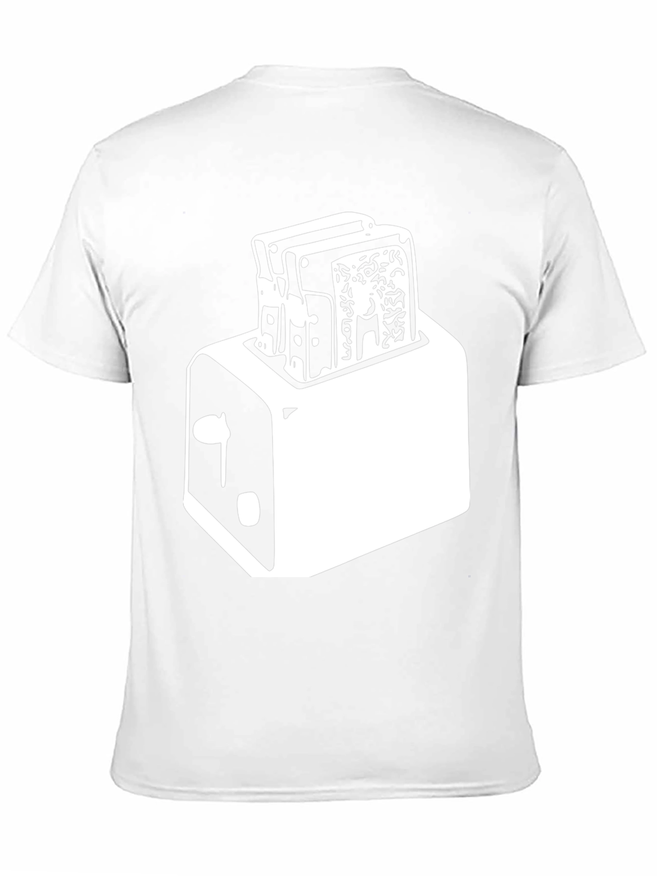 Toaster Graphic Tee - Crisp Black Cotton Blend