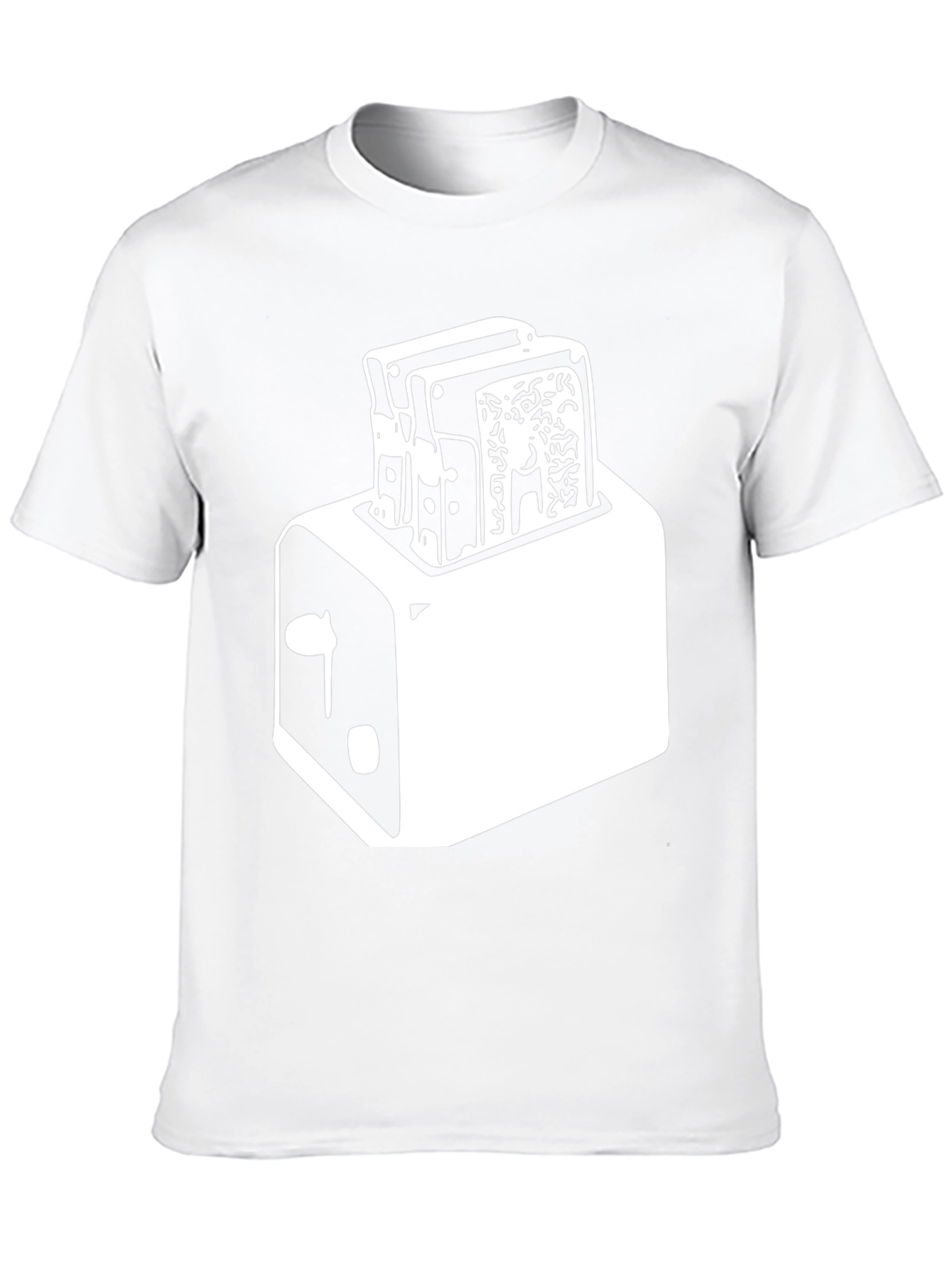 Toaster Graphic Tee - Crisp Black Cotton Blend