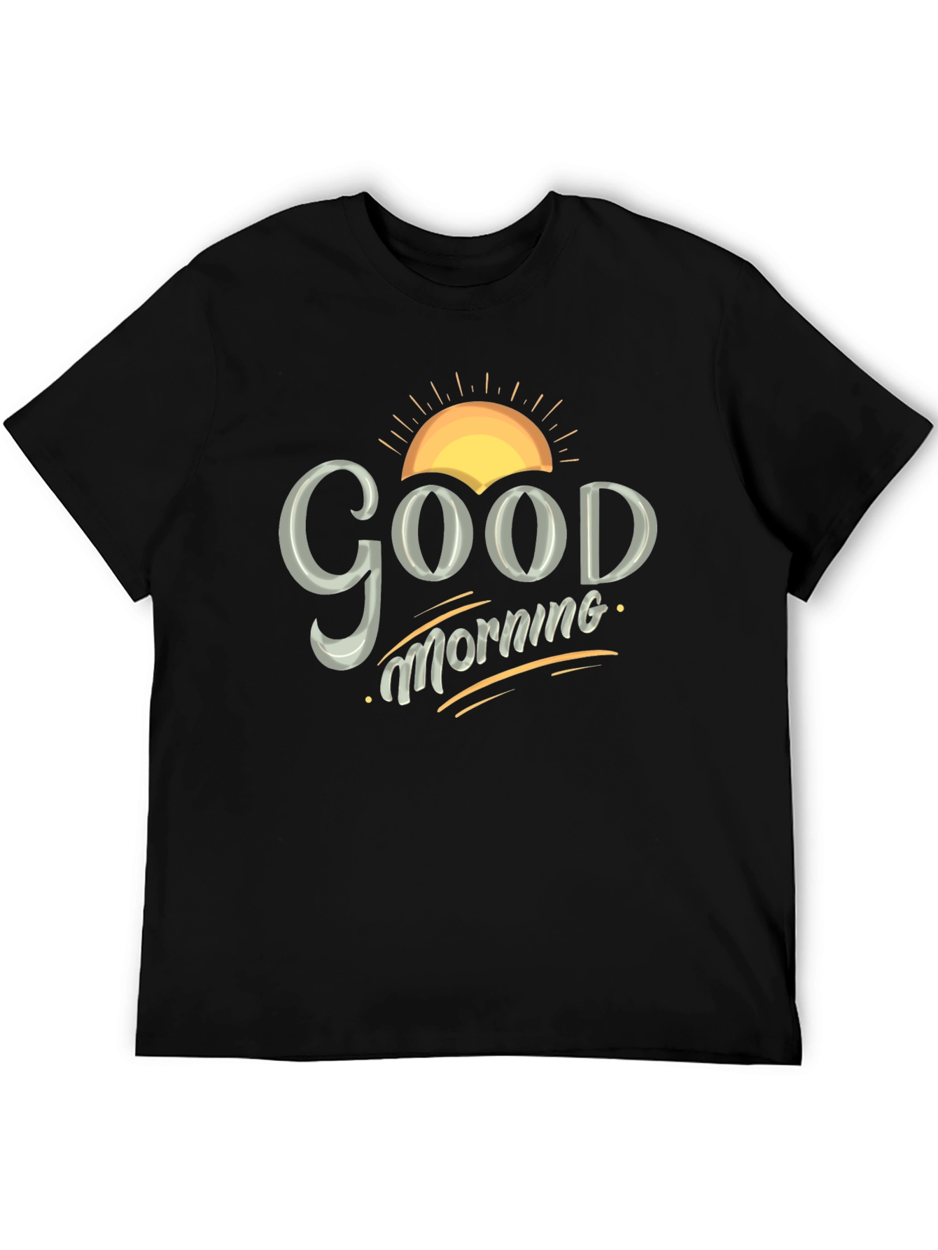 Good Morning Graphic Tee - Mens Black T-Shirt