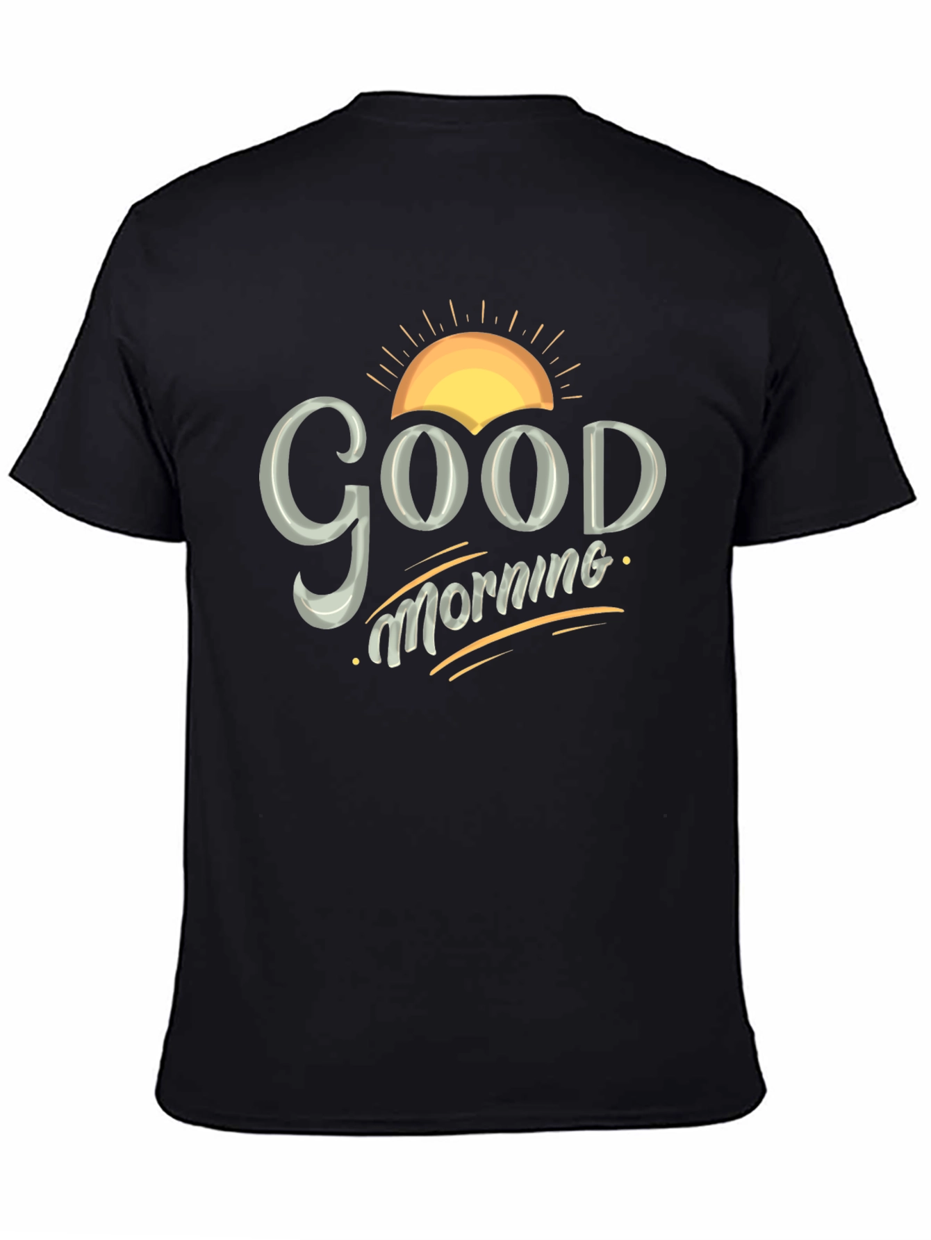 Good Morning Graphic Tee - Mens Black T-Shirt
