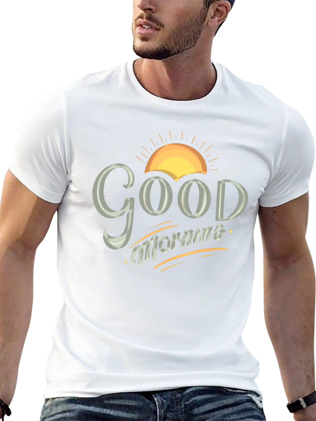 Good Morning Graphic Tee - Mens Black T-Shirt
