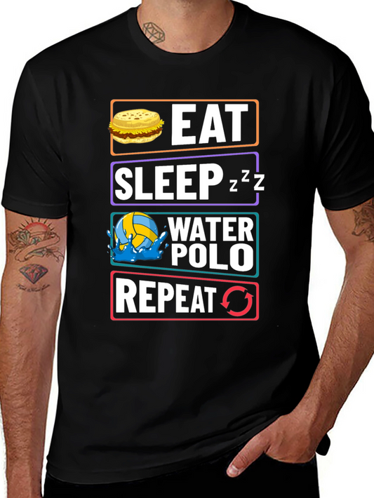 Eat Sleep Water Polo Repeat Graphic Tee