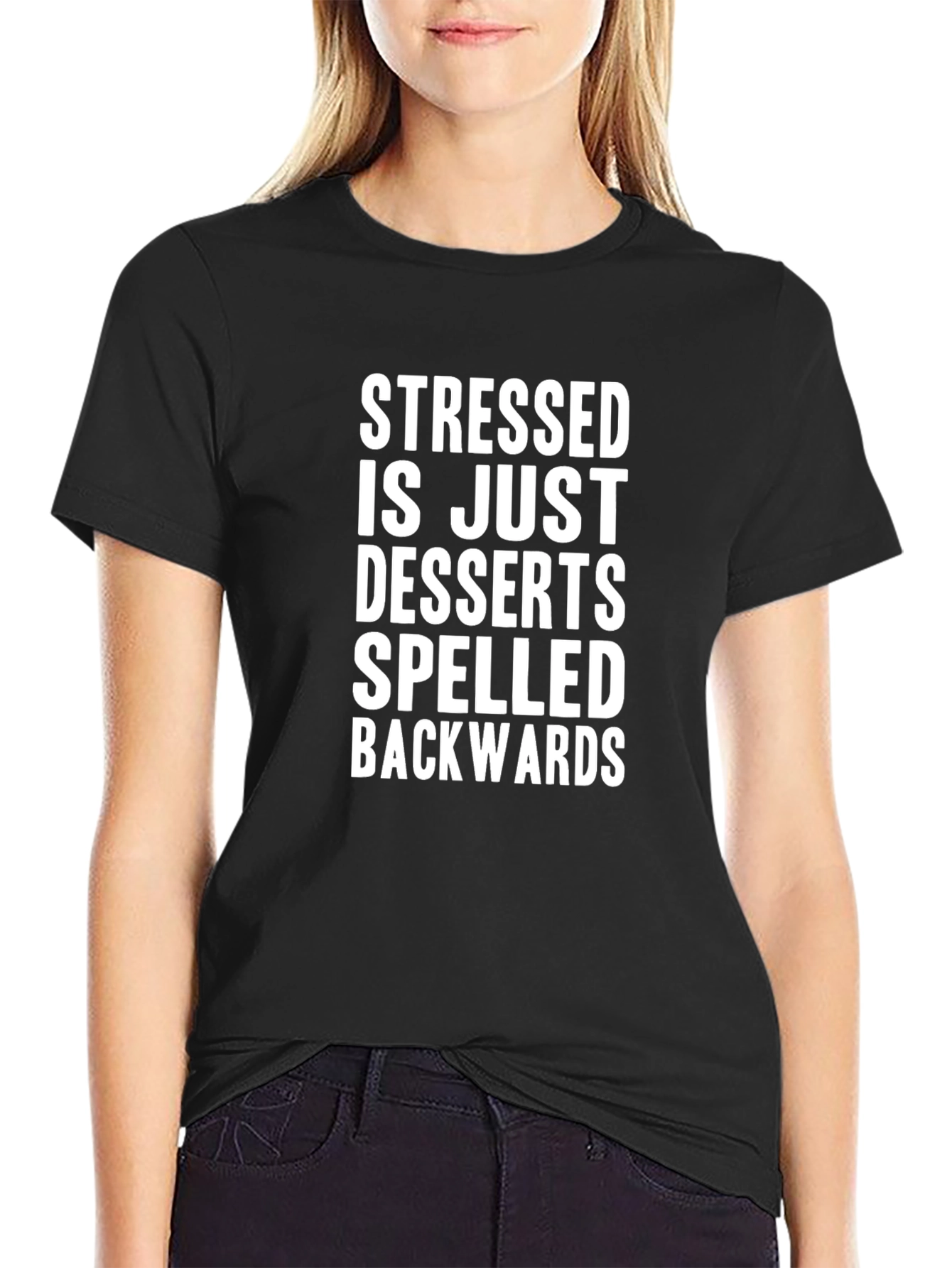 Stressed Spelled Backwards Tee