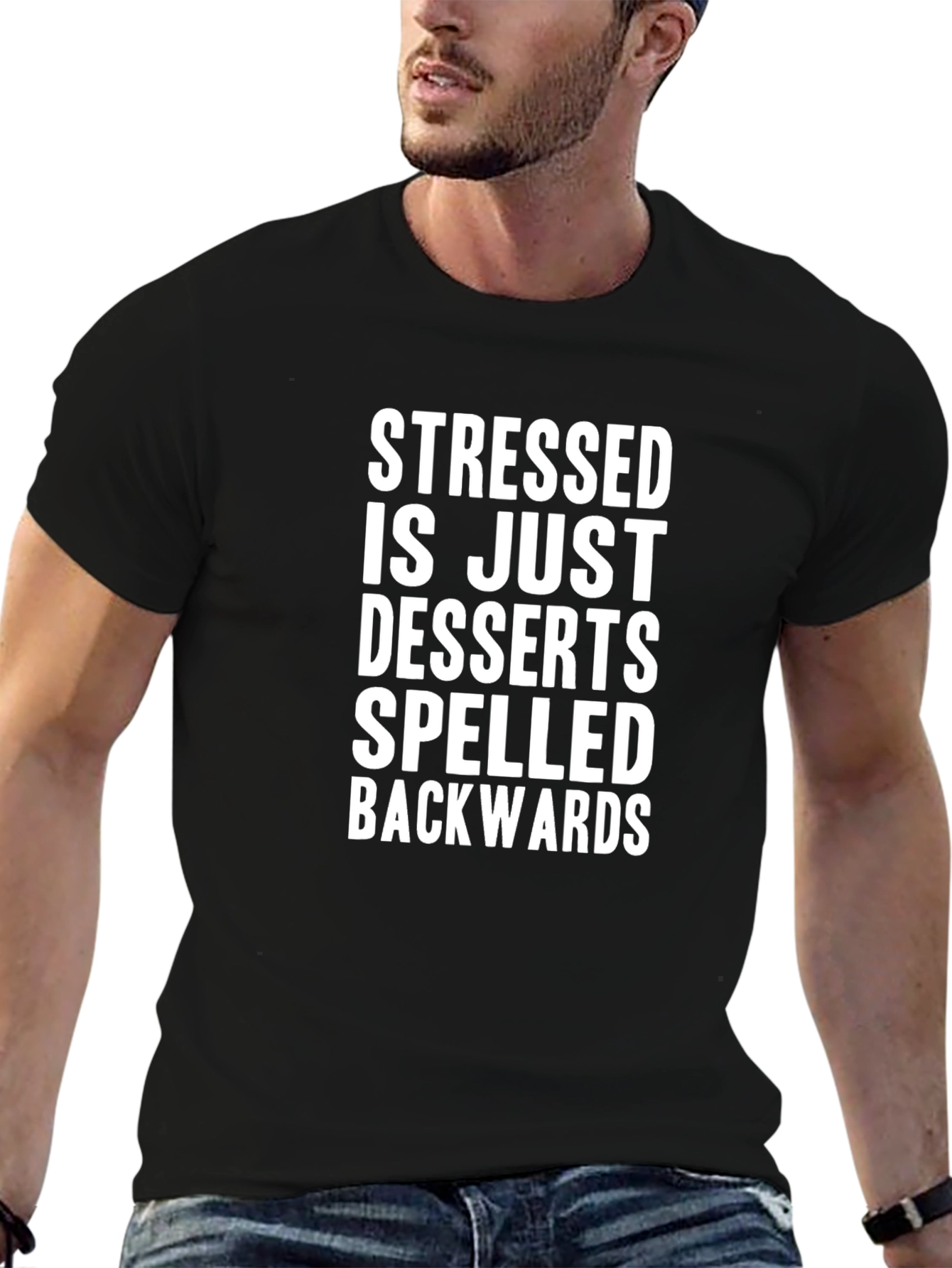 Stressed Spelled Backwards Tee