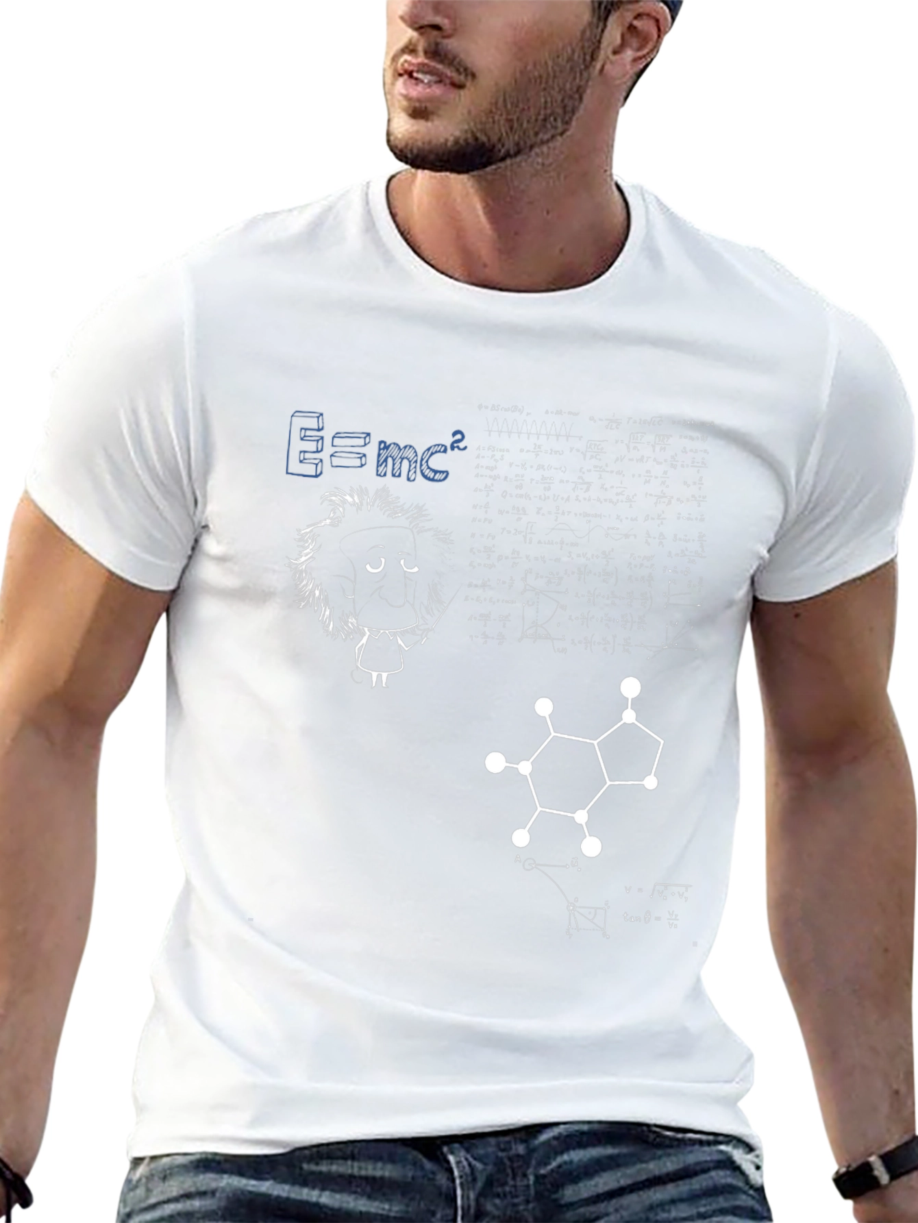 Science Geek Graphic T-Shirt - Black