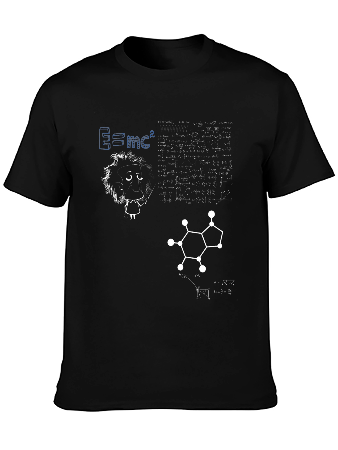 Science Geek Graphic T-Shirt - Black