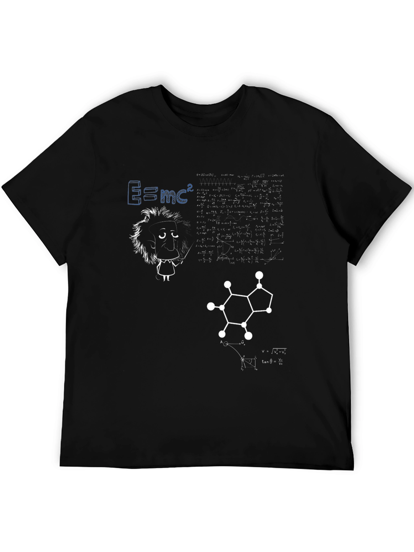 Science Geek Graphic T-Shirt - Black