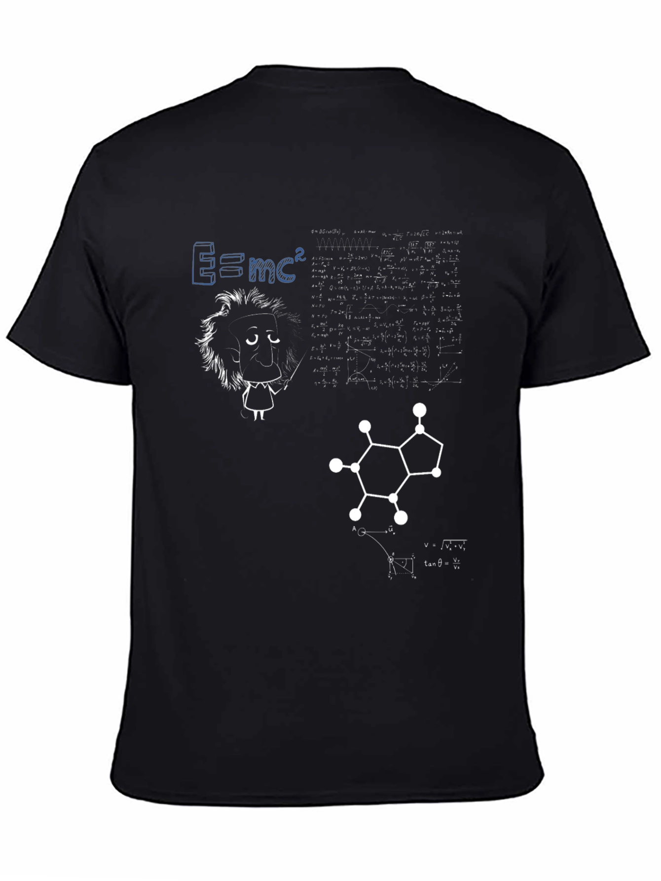 Science Geek Graphic T-Shirt - Black