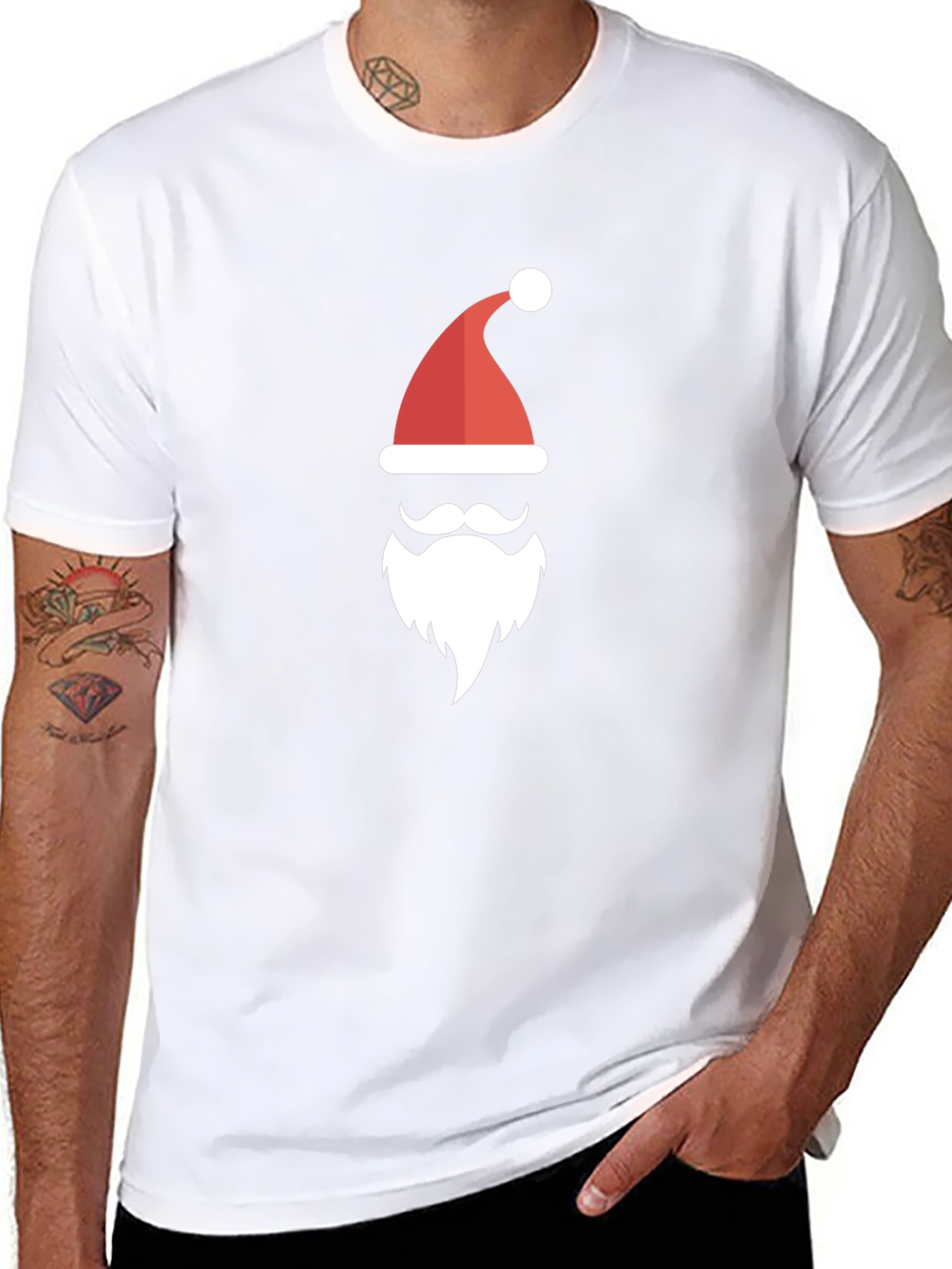 Festive Santa Graphic Tee