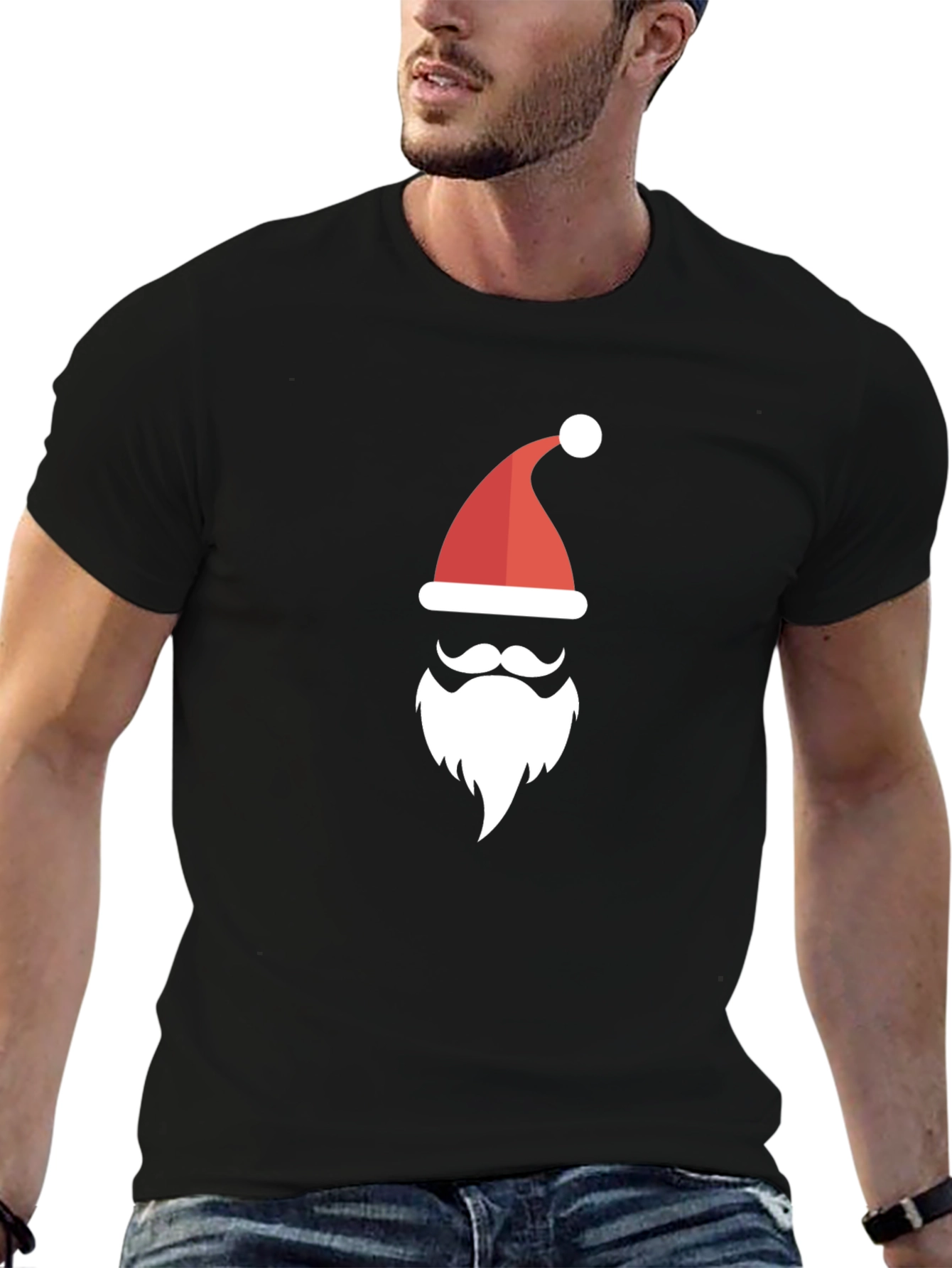Festive Santa Graphic Tee