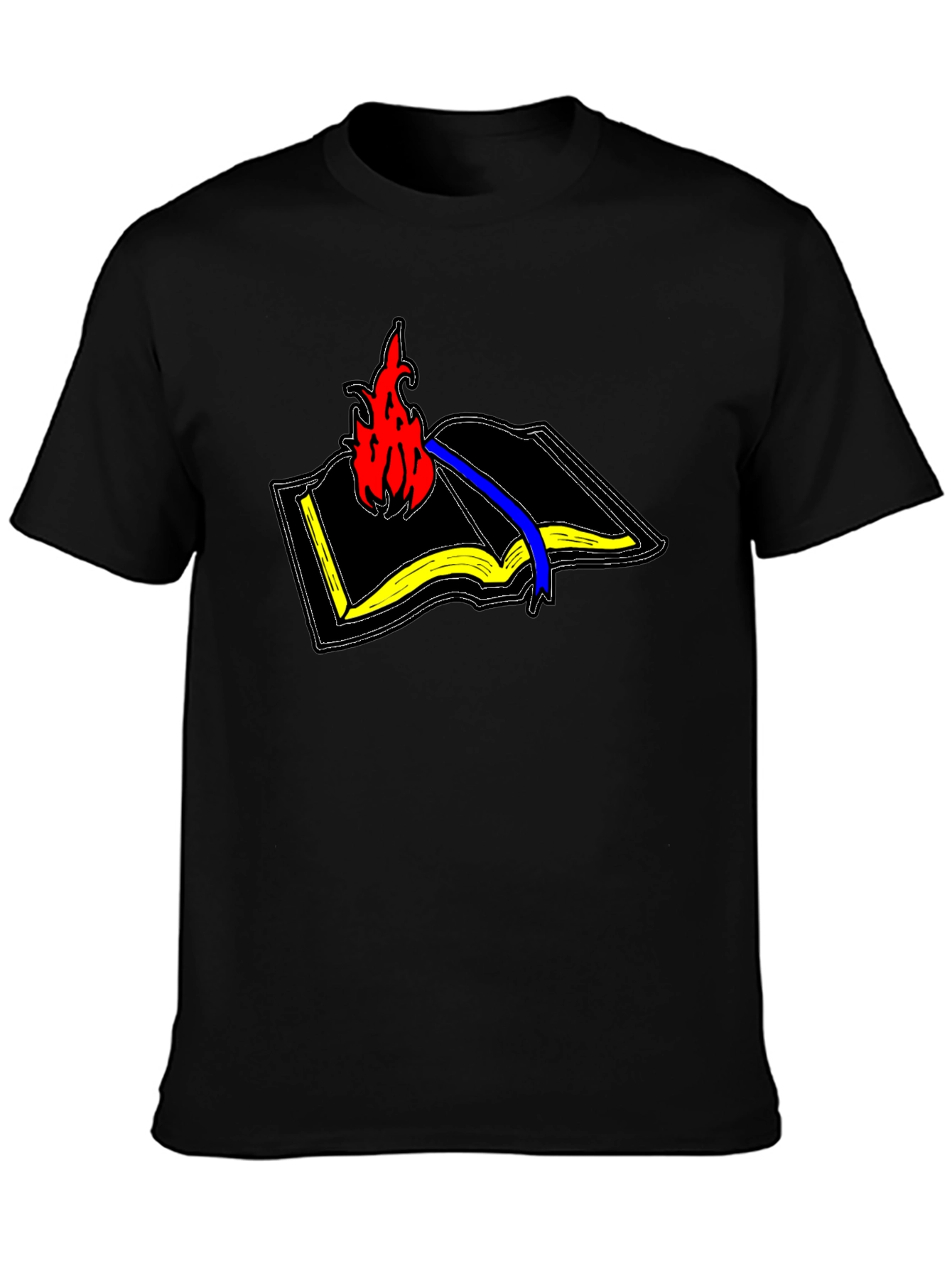 Burning Book Graphic T-Shirt