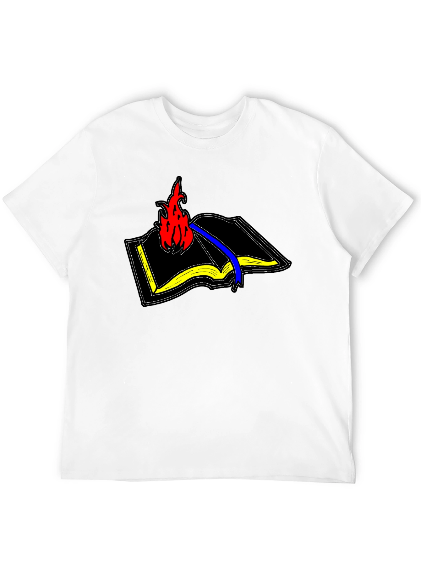 Burning Book Graphic T-Shirt