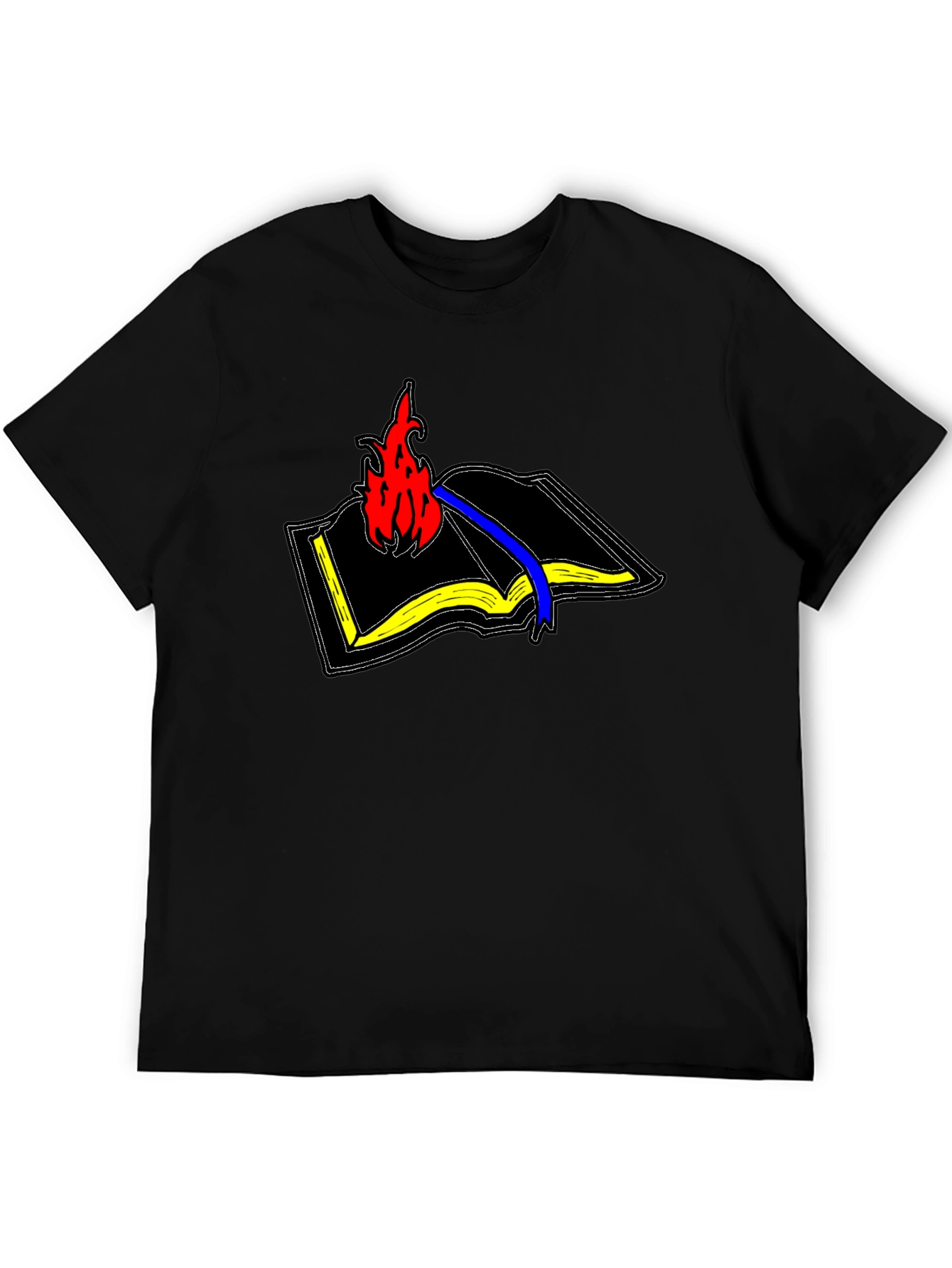Burning Book Graphic T-Shirt