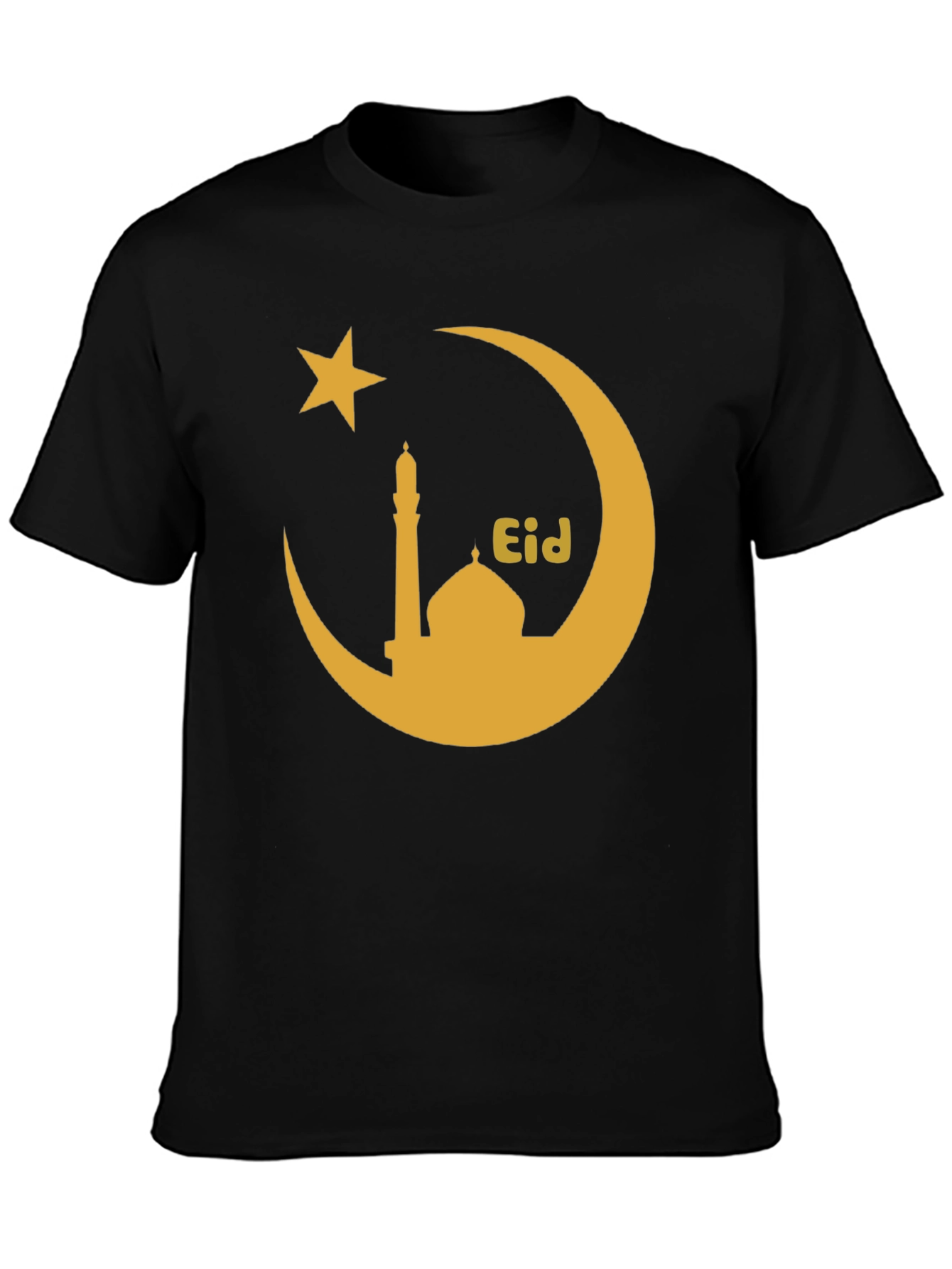 Eid Mubarak Crescent Star T-Shirt