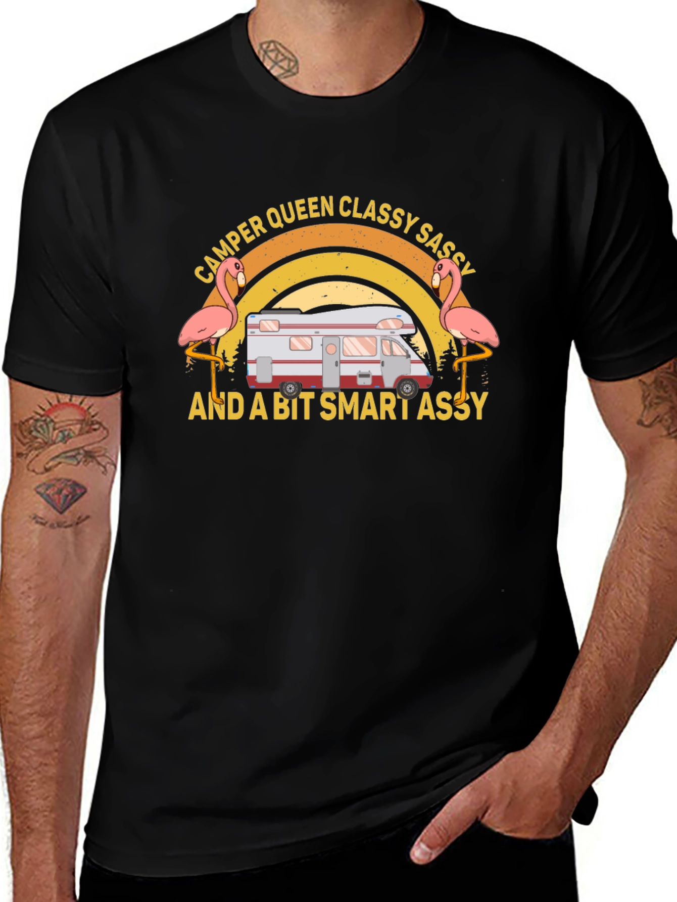 Camper Queen Classy Sassy Funny T-Shirt