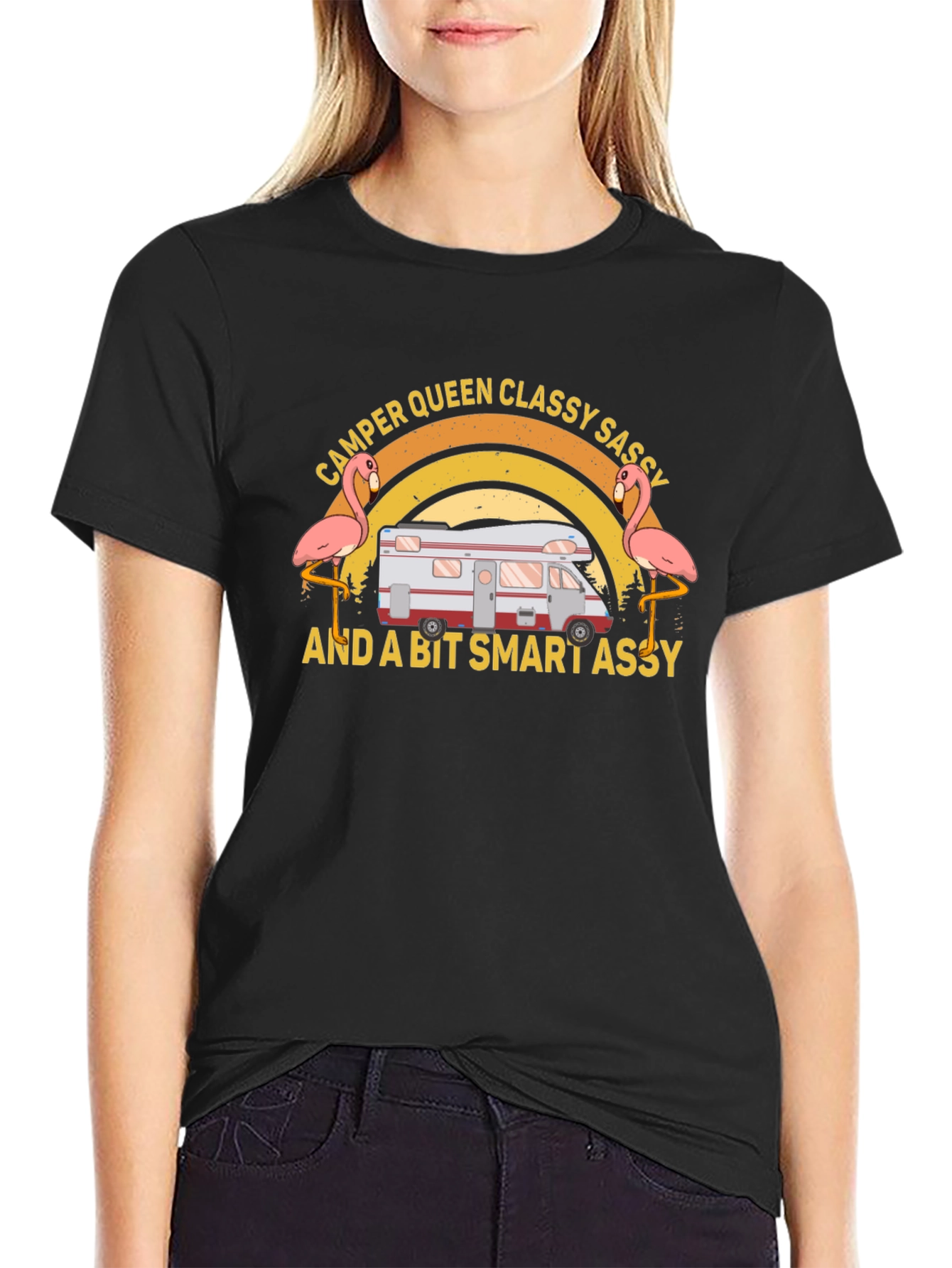 Camper Queen Classy Sassy Funny T-Shirt