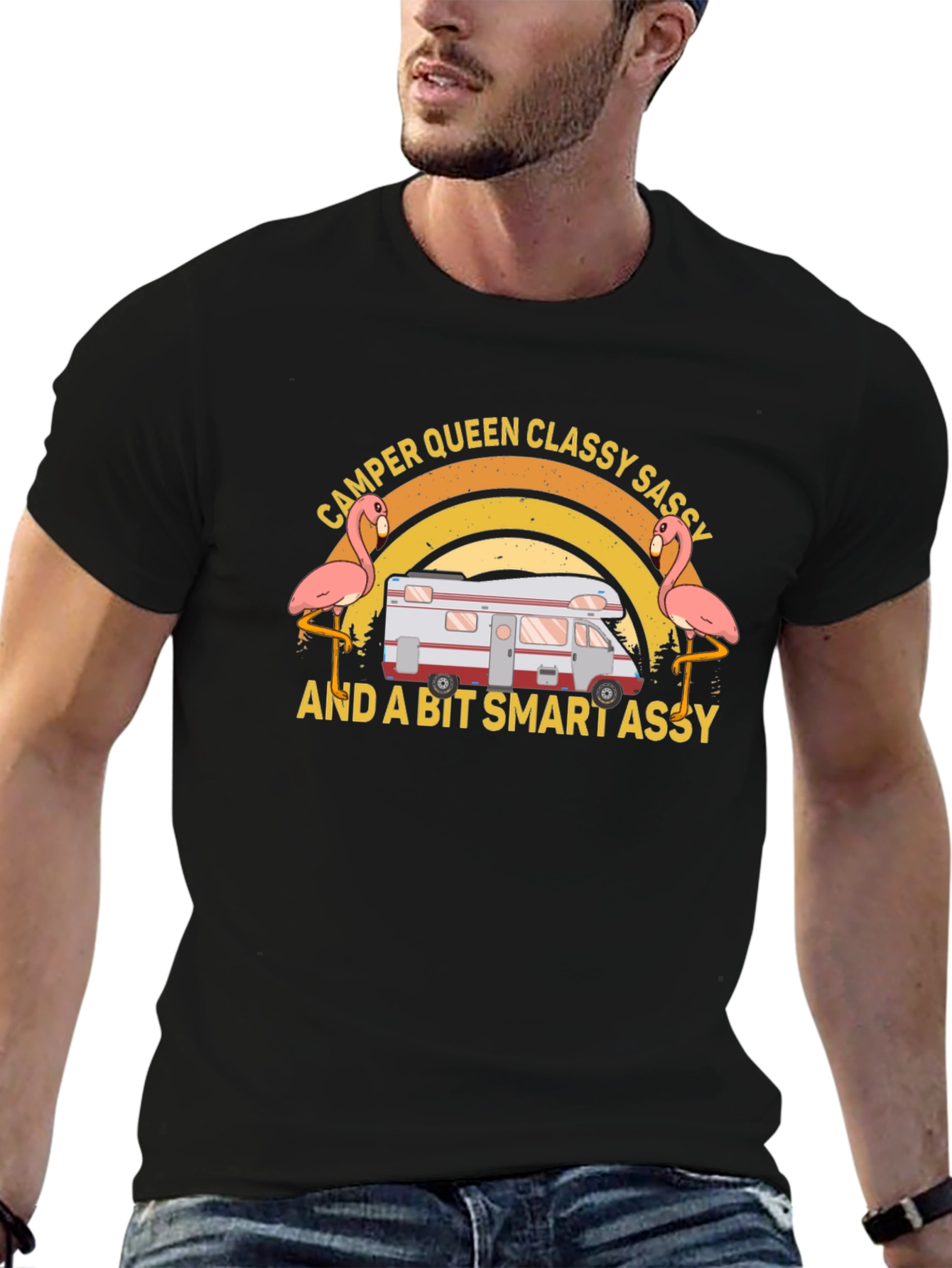 Camper Queen Classy Sassy Funny T-Shirt