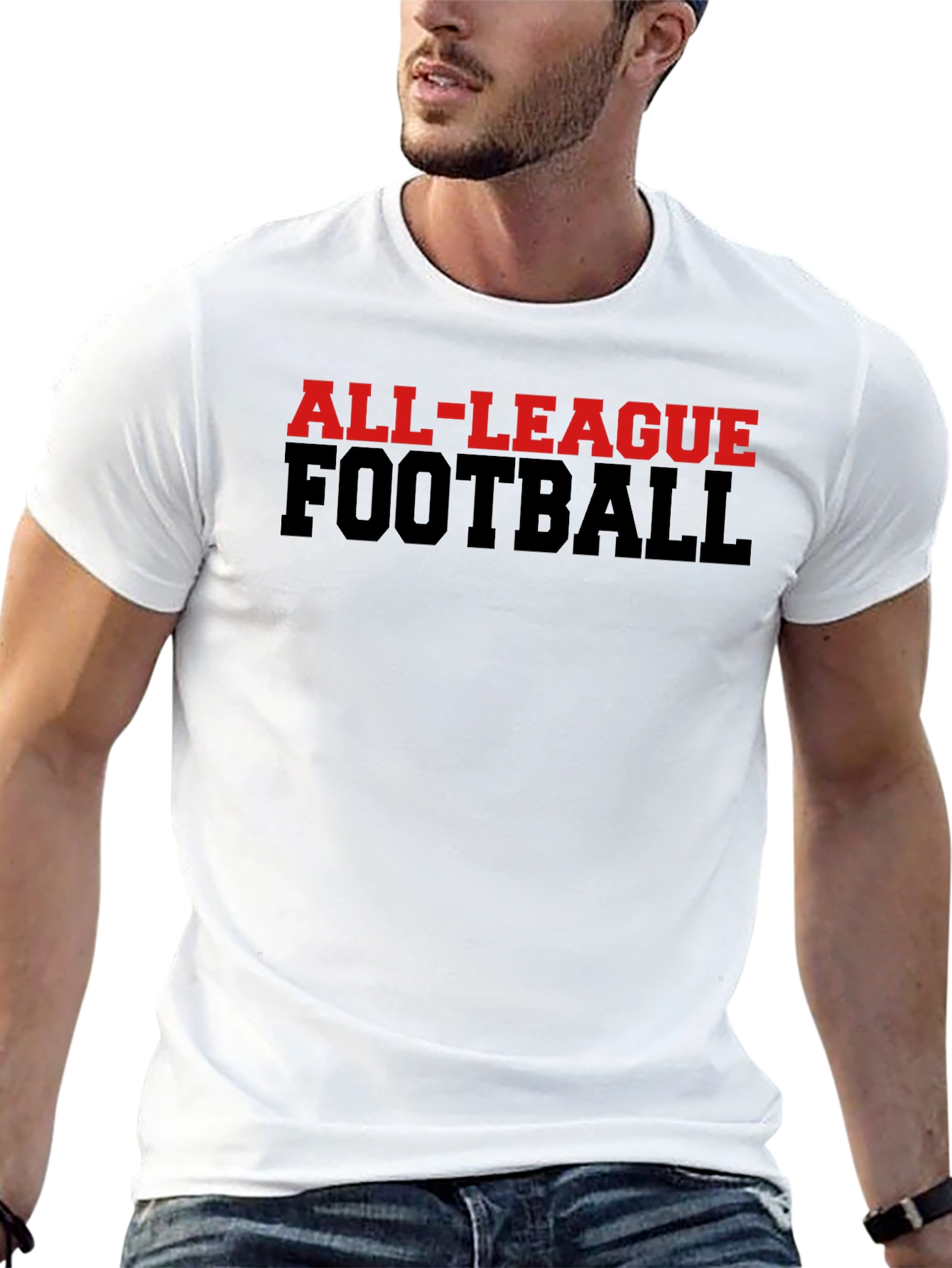 All-League Football Graphic T-Shirt