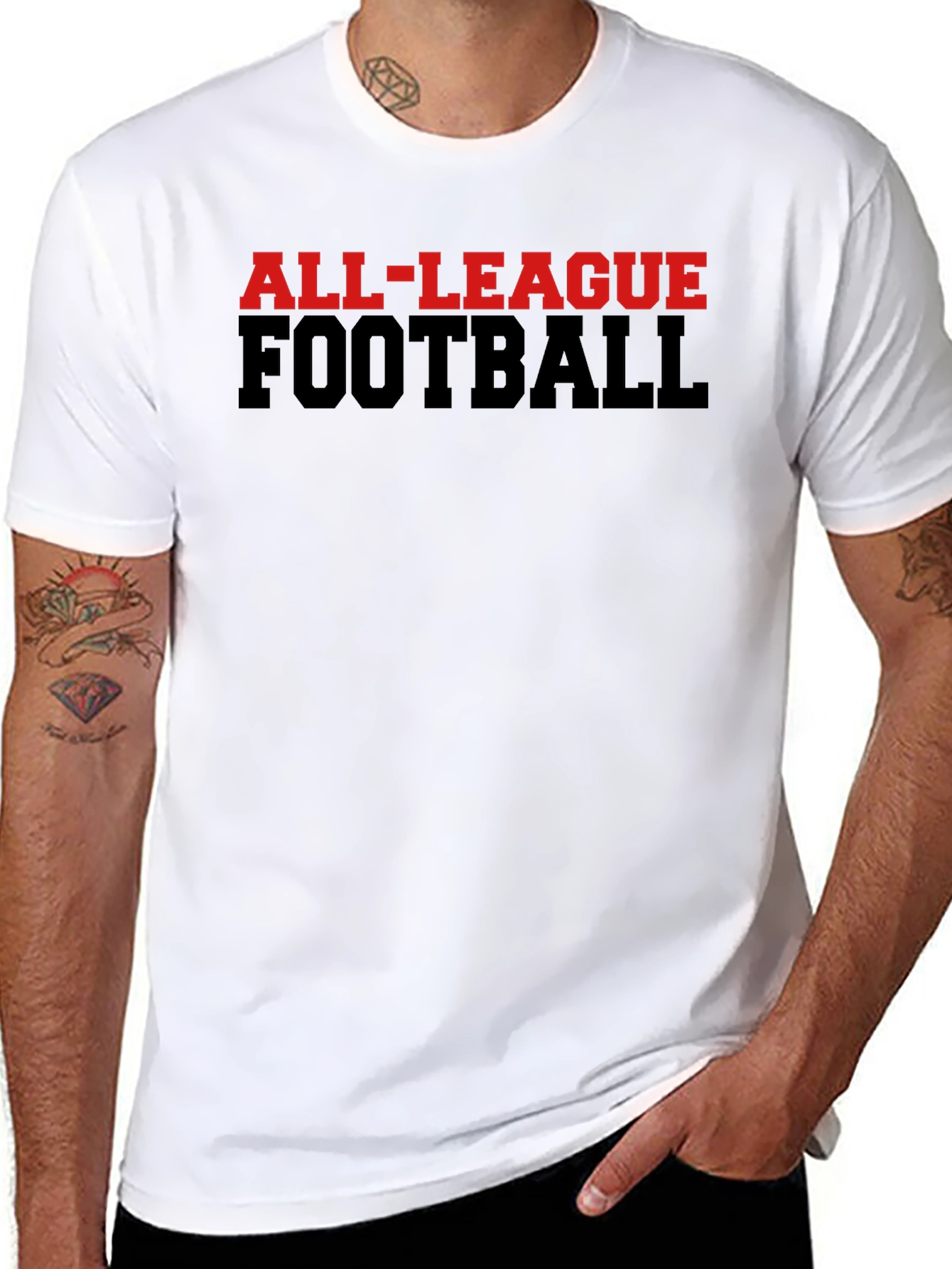 All-League Football Graphic T-Shirt