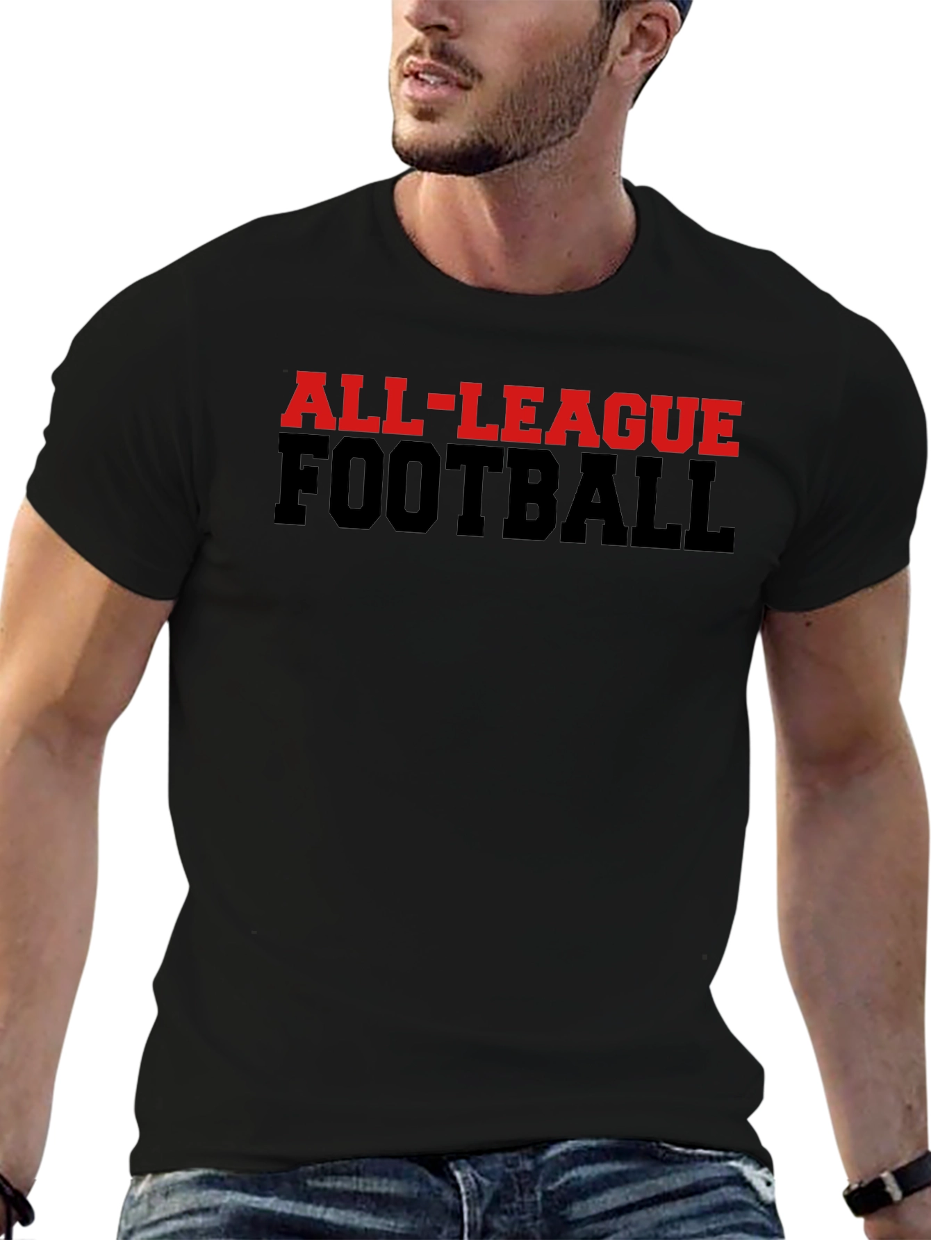 All-League Football Graphic T-Shirt
