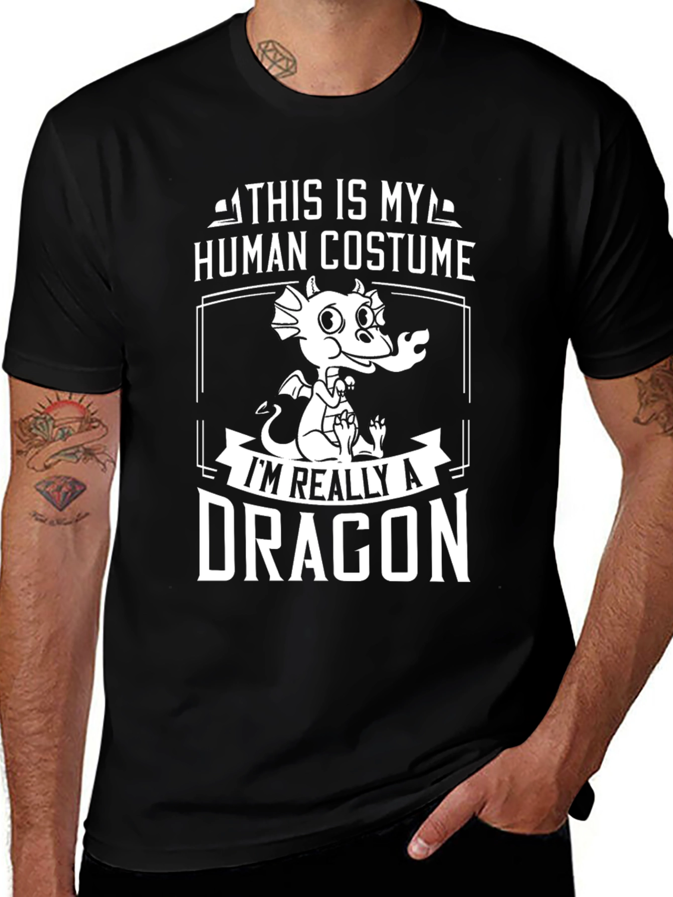 Human Costume Dragon T-Shirt