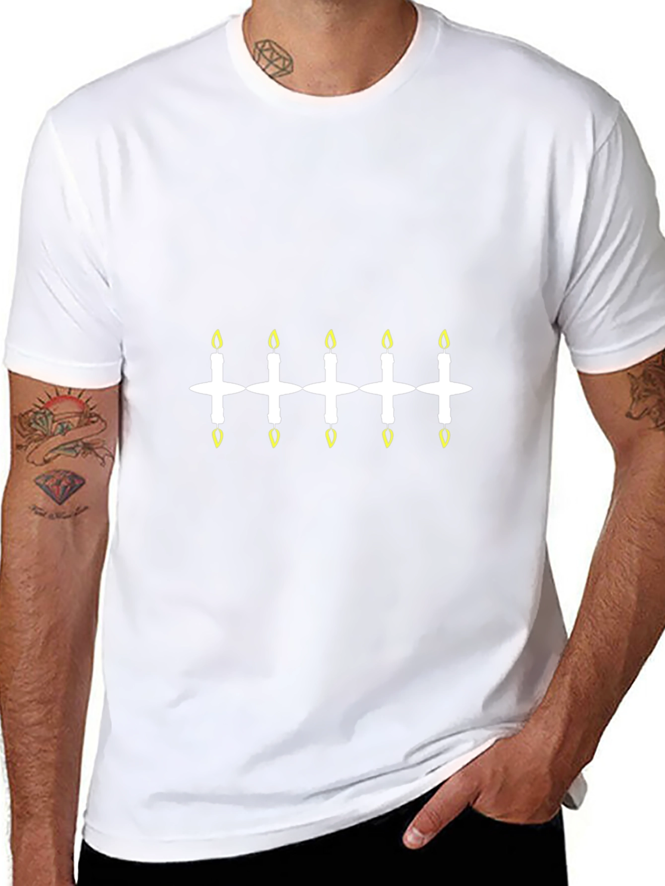 Festive Candle Graphic Tee