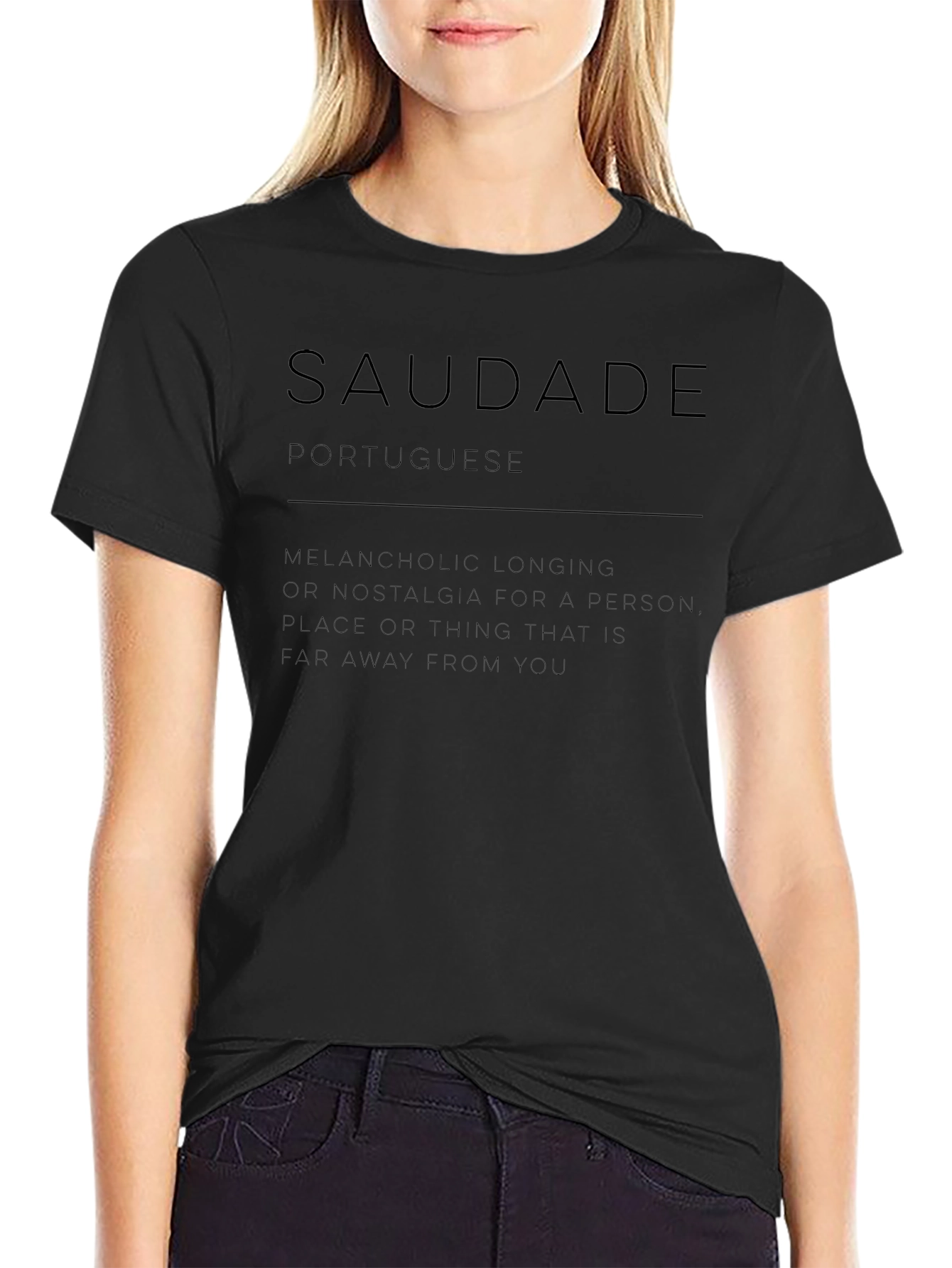 Saudade Portuguese T-Shirt - Melancholic Longing Tee