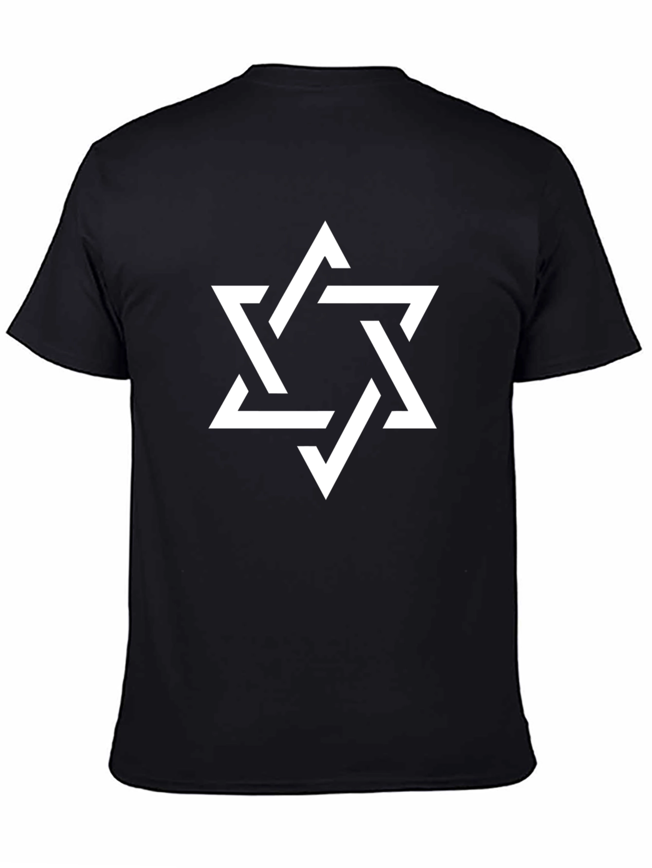 Star of David Black T-Shirt - Jewish Pride