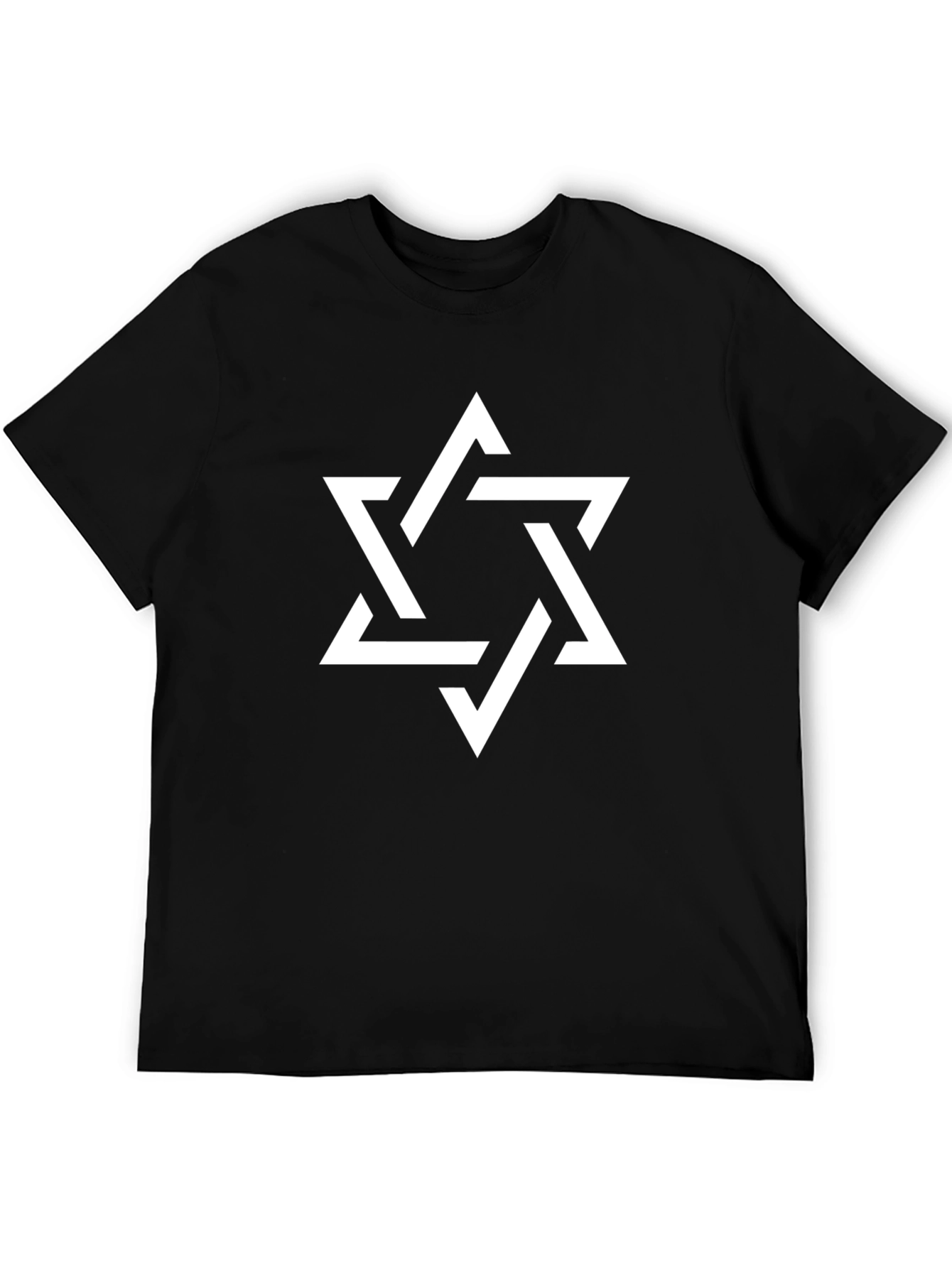 Star of David Black T-Shirt - Jewish Pride