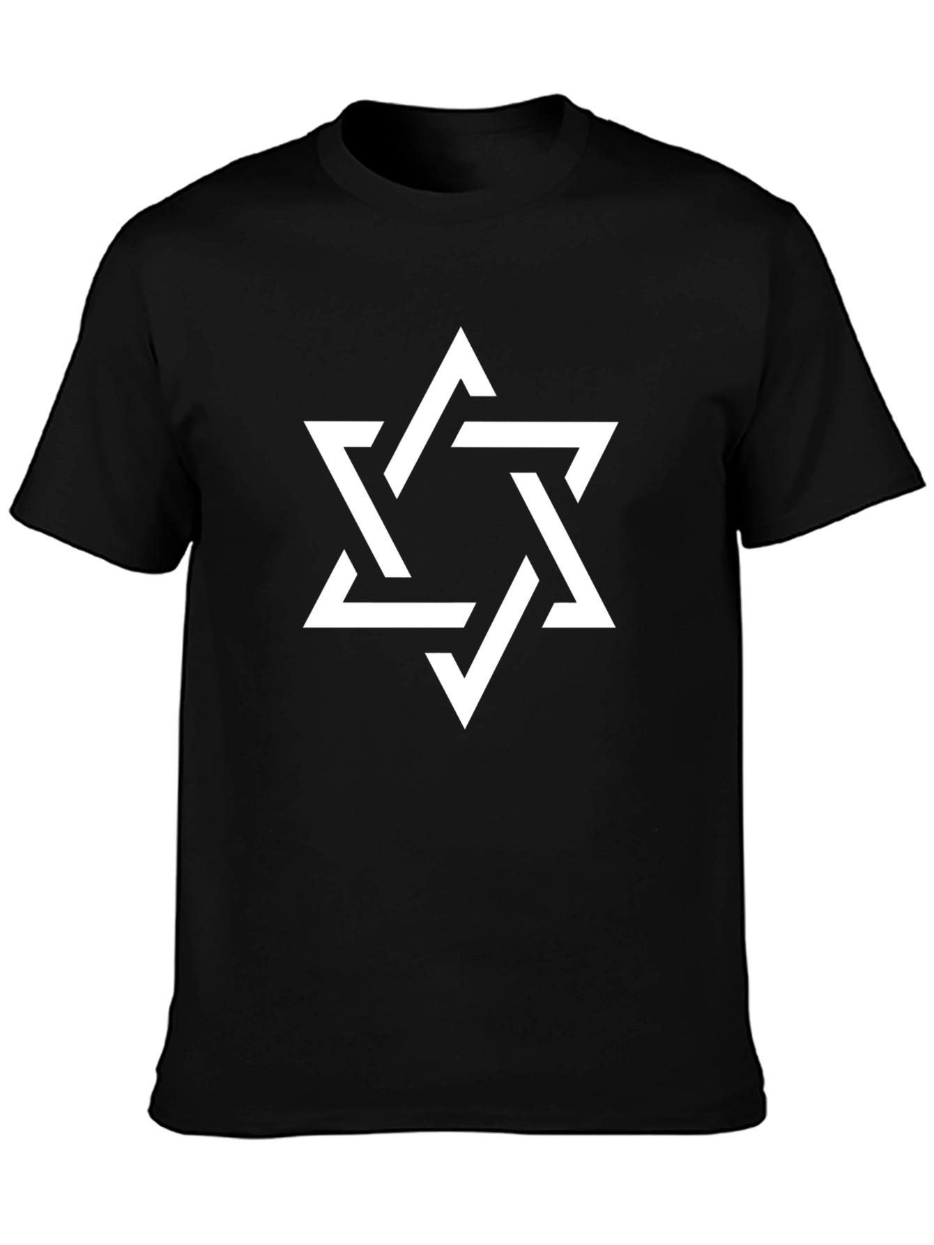 Star of David Black T-Shirt - Jewish Pride