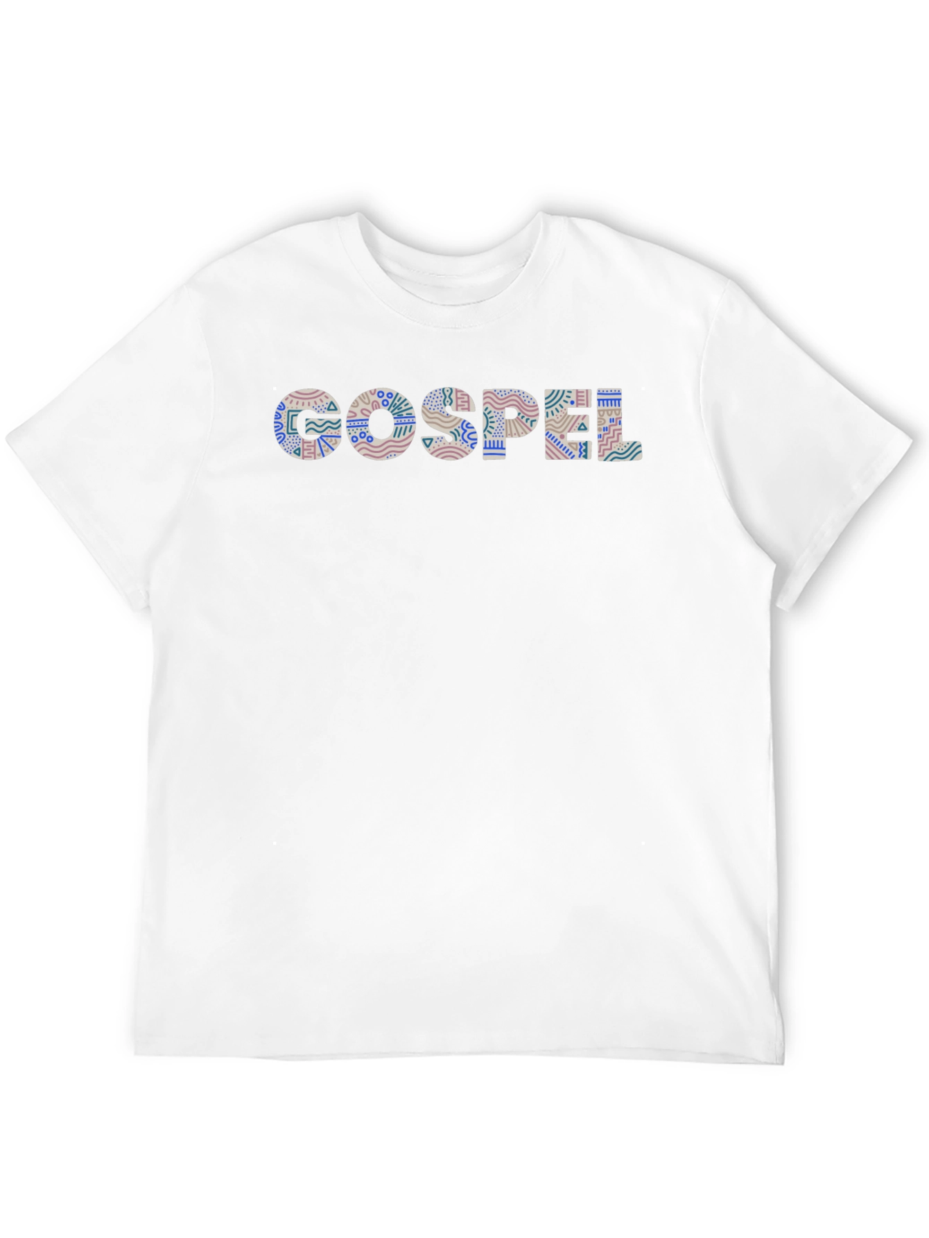 Gospel Patterned Black T-Shirt