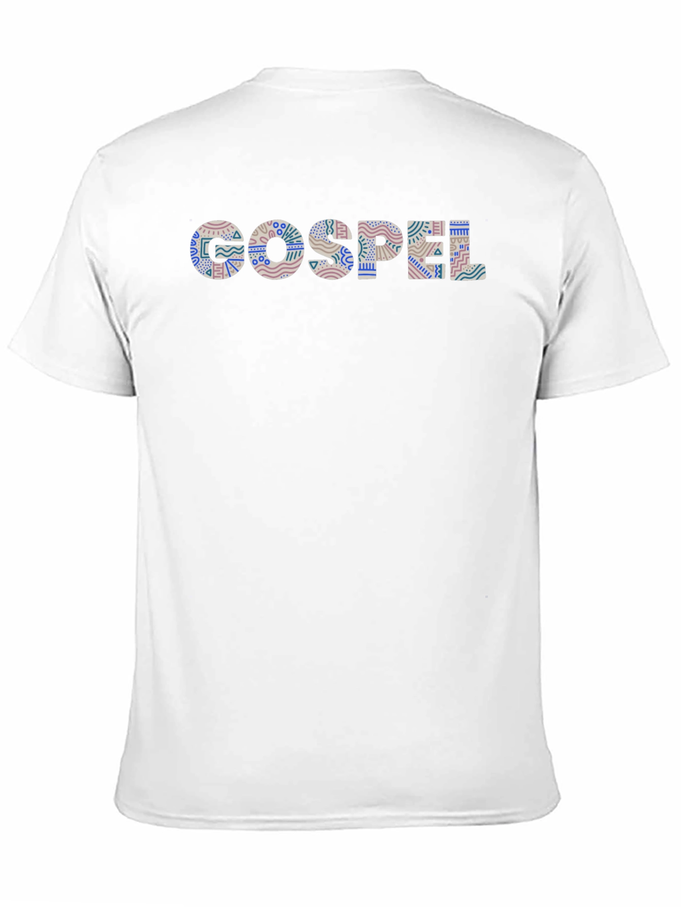 Gospel Patterned Black T-Shirt