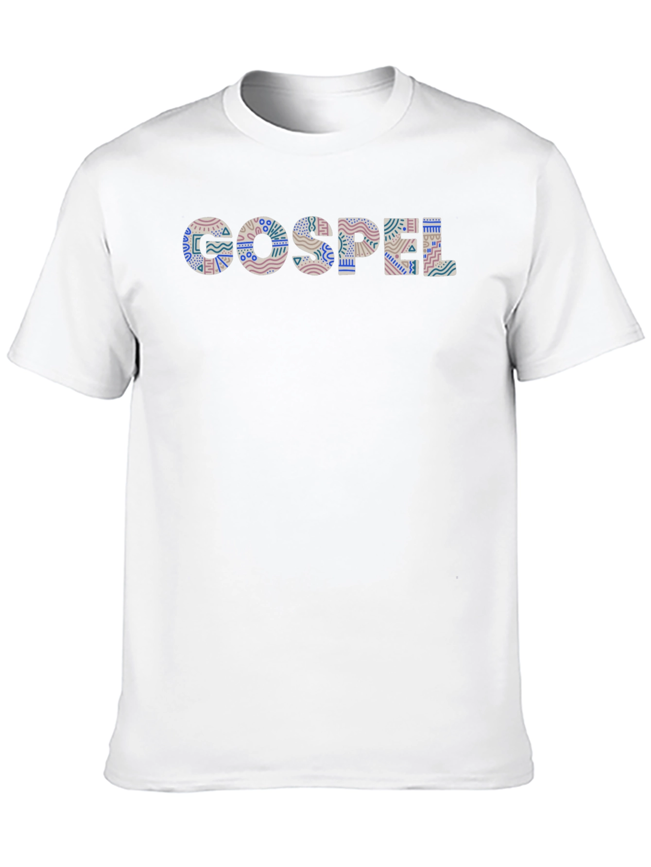 Gospel Patterned Black T-Shirt
