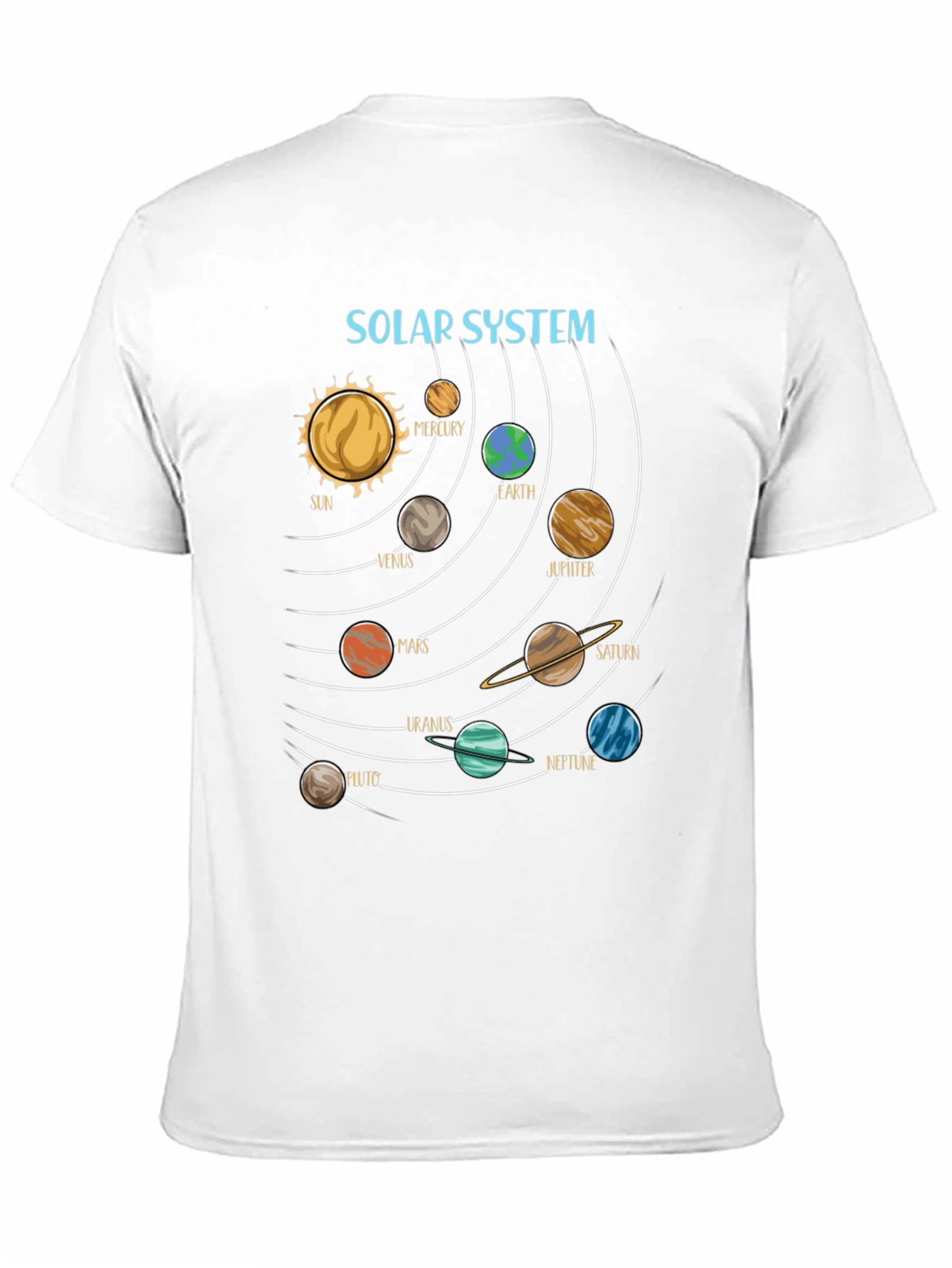 Solar System Planets Graphic Tee - Space T-Shirt