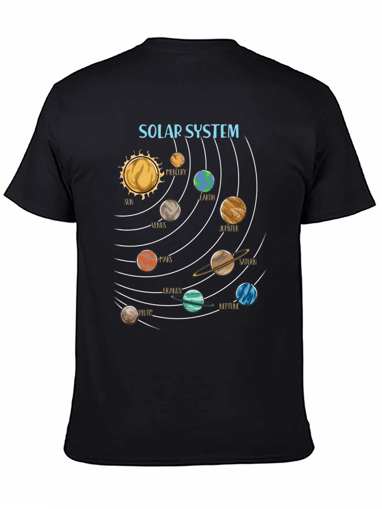 Solar System Planets Graphic Tee - Space T-Shirt