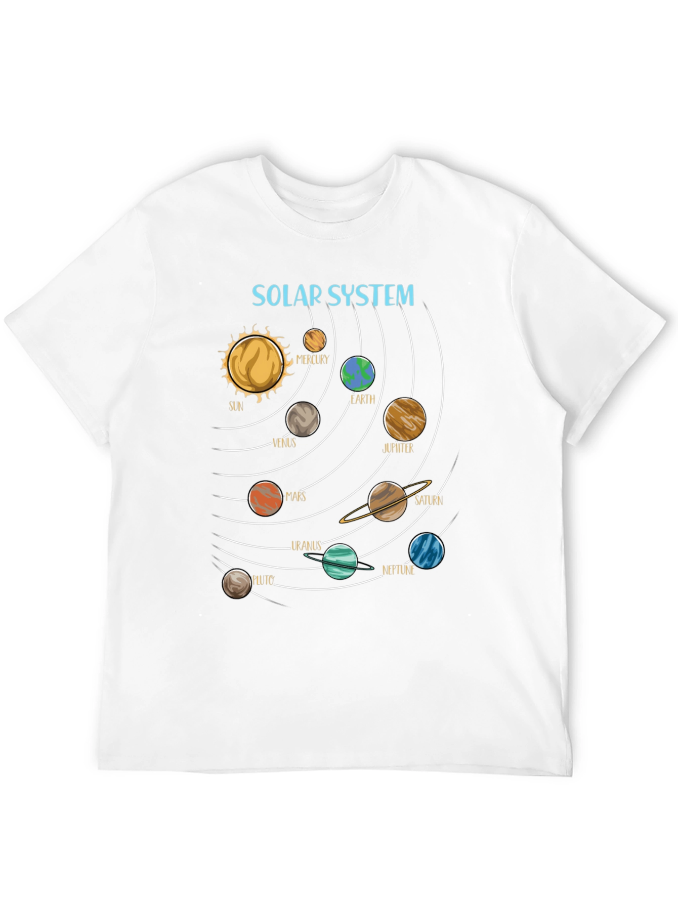 Solar System Planets Graphic Tee - Space T-Shirt