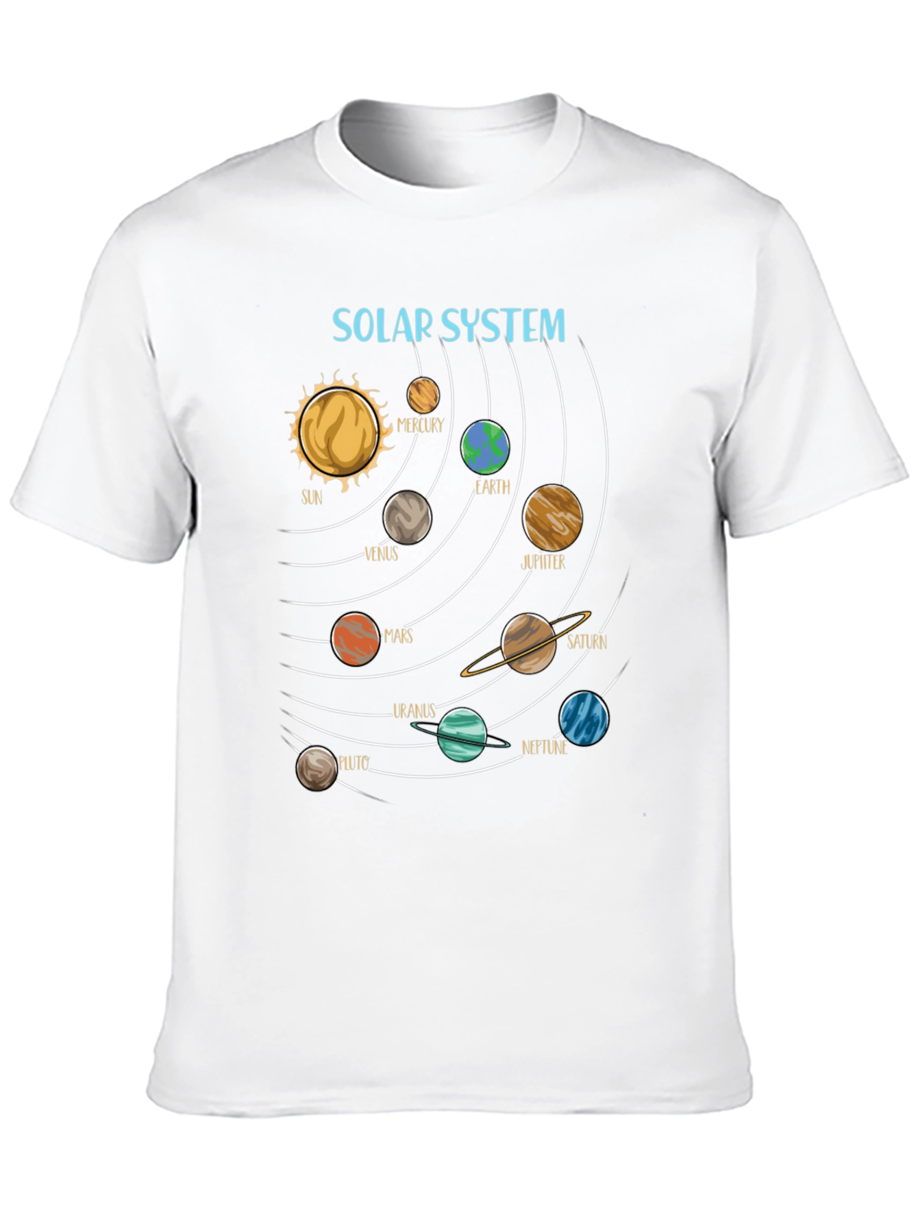 Solar System Planets Graphic Tee - Space T-Shirt