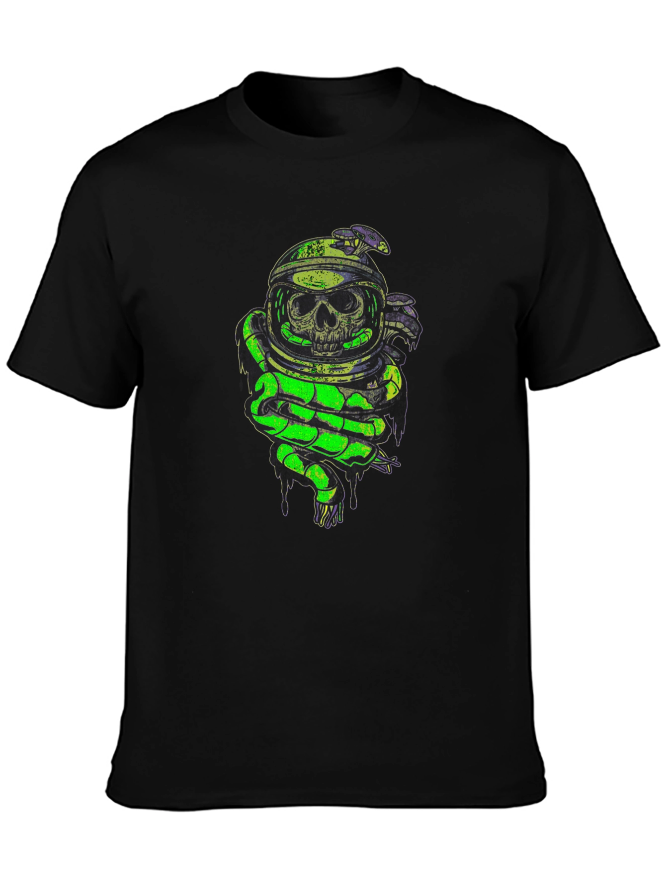 Skull Astronaut Graphic T-Shirt
