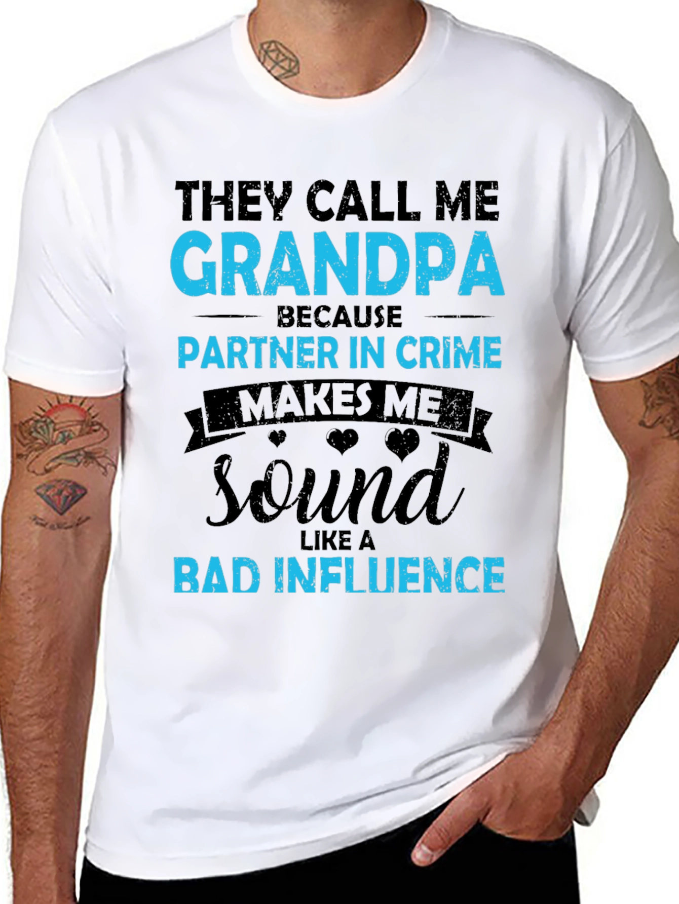 Funny Grandpa T-Shirt - Partner in Crime Tee