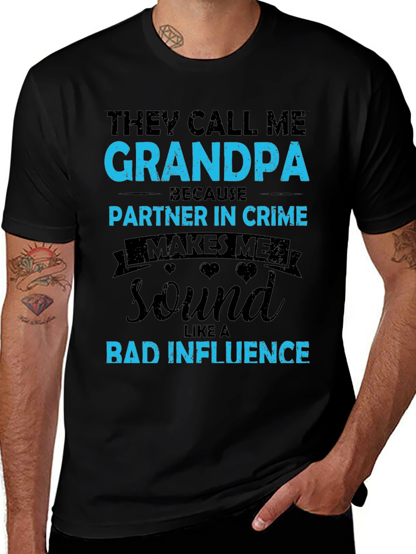 Funny Grandpa T-Shirt - Partner in Crime Tee