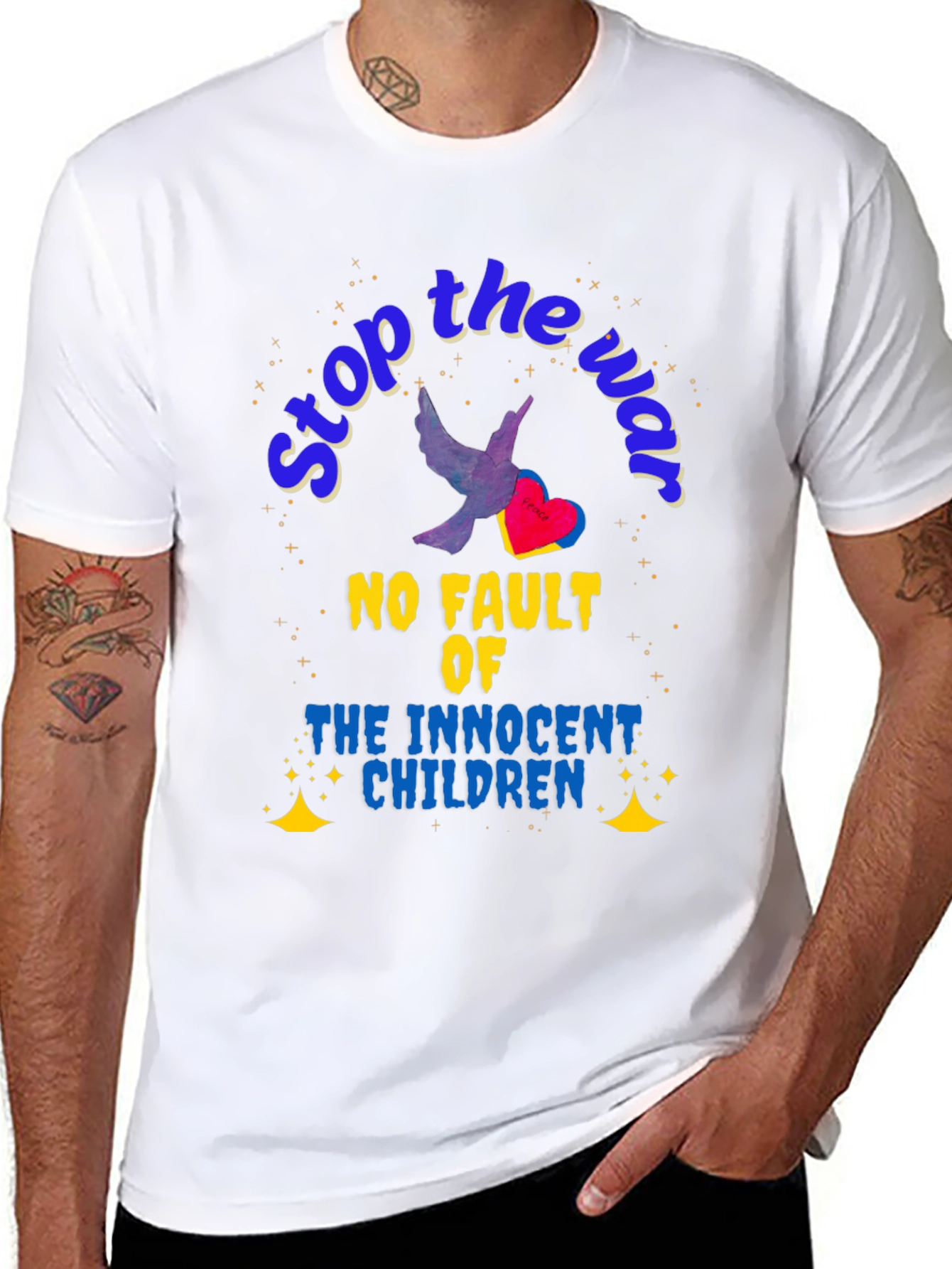 Stop the War Graphic T-Shirt - Peace Dove
