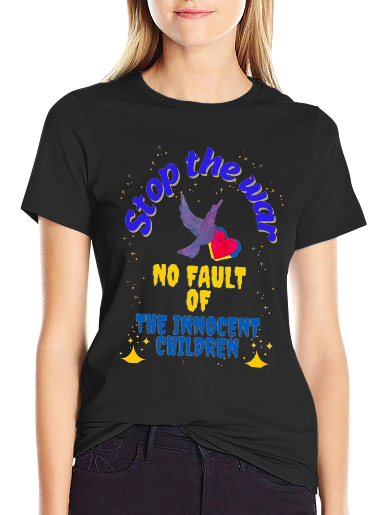 Stop the War Graphic T-Shirt - Peace Dove