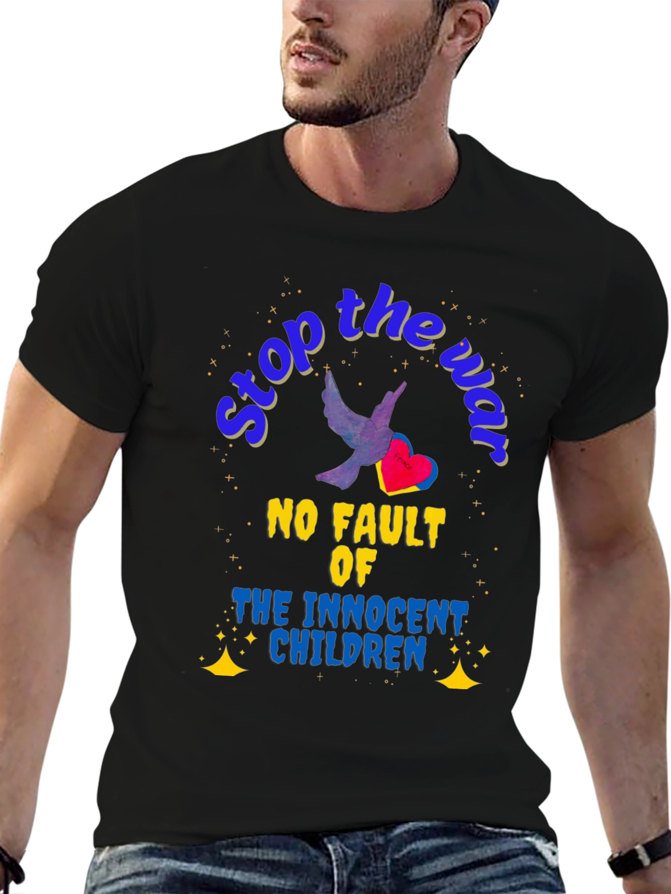 Stop the War Graphic T-Shirt - Peace Dove