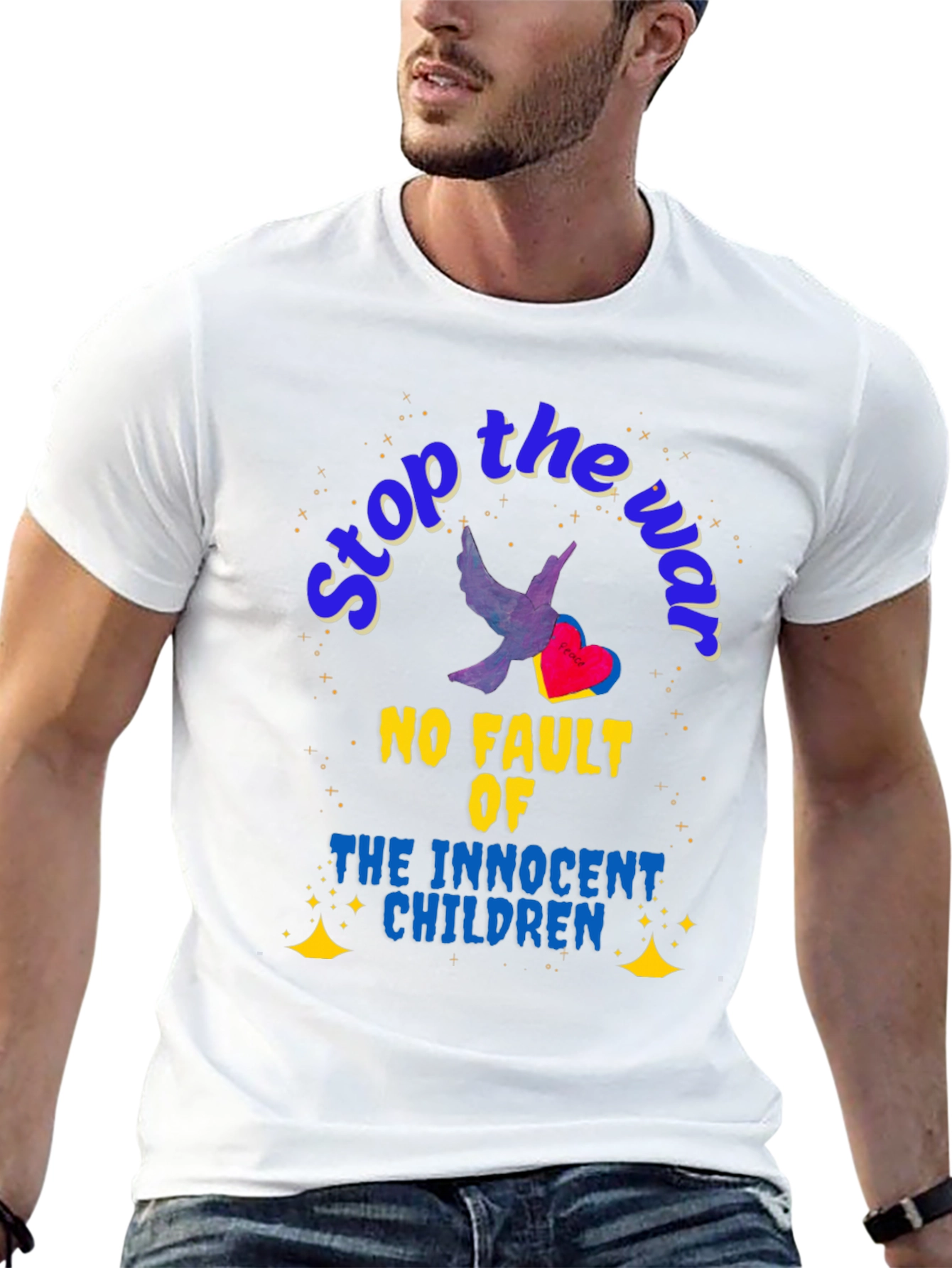 Stop the War Graphic T-Shirt - Peace Dove