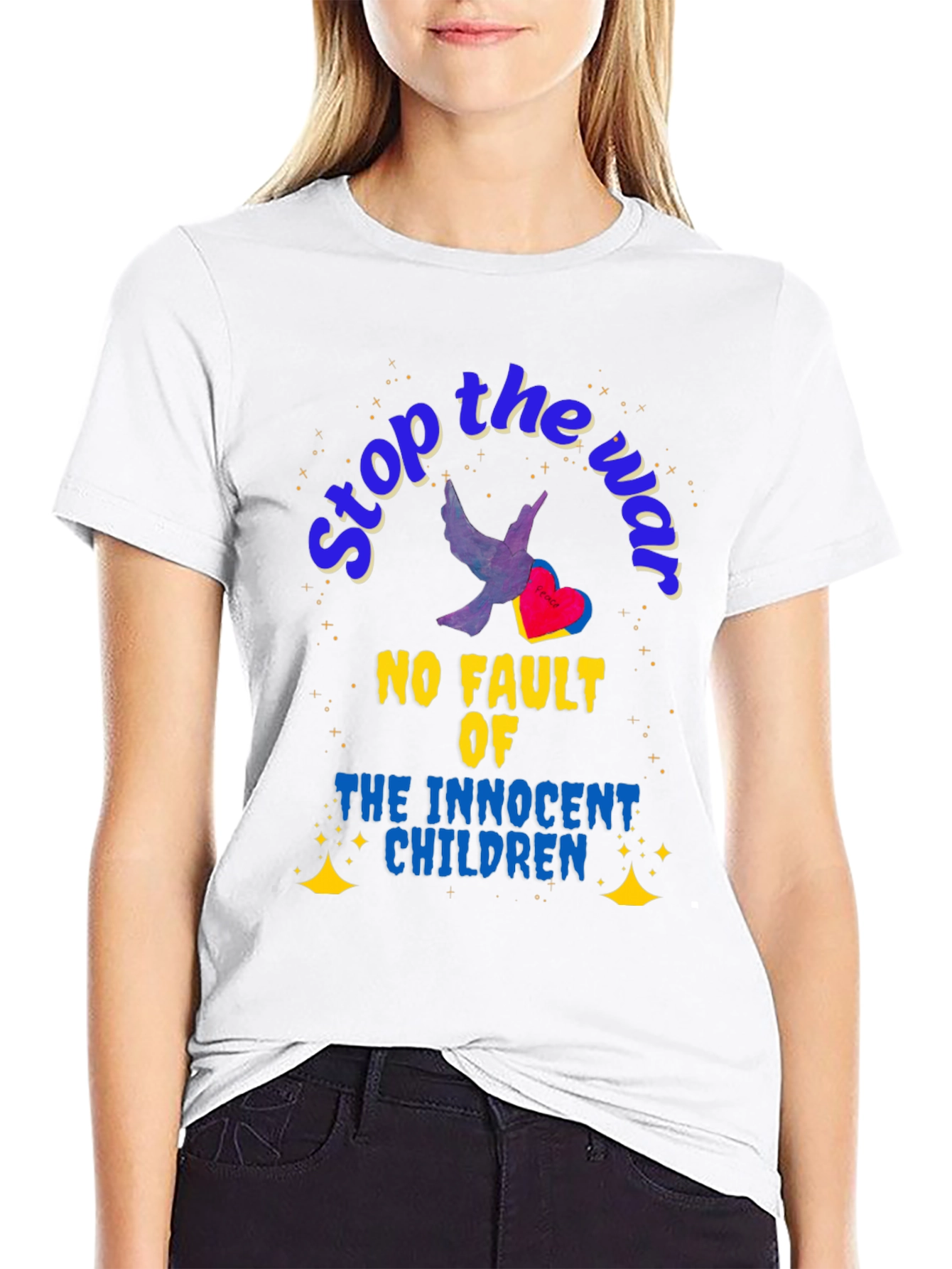 Stop the War Graphic T-Shirt - Peace Dove