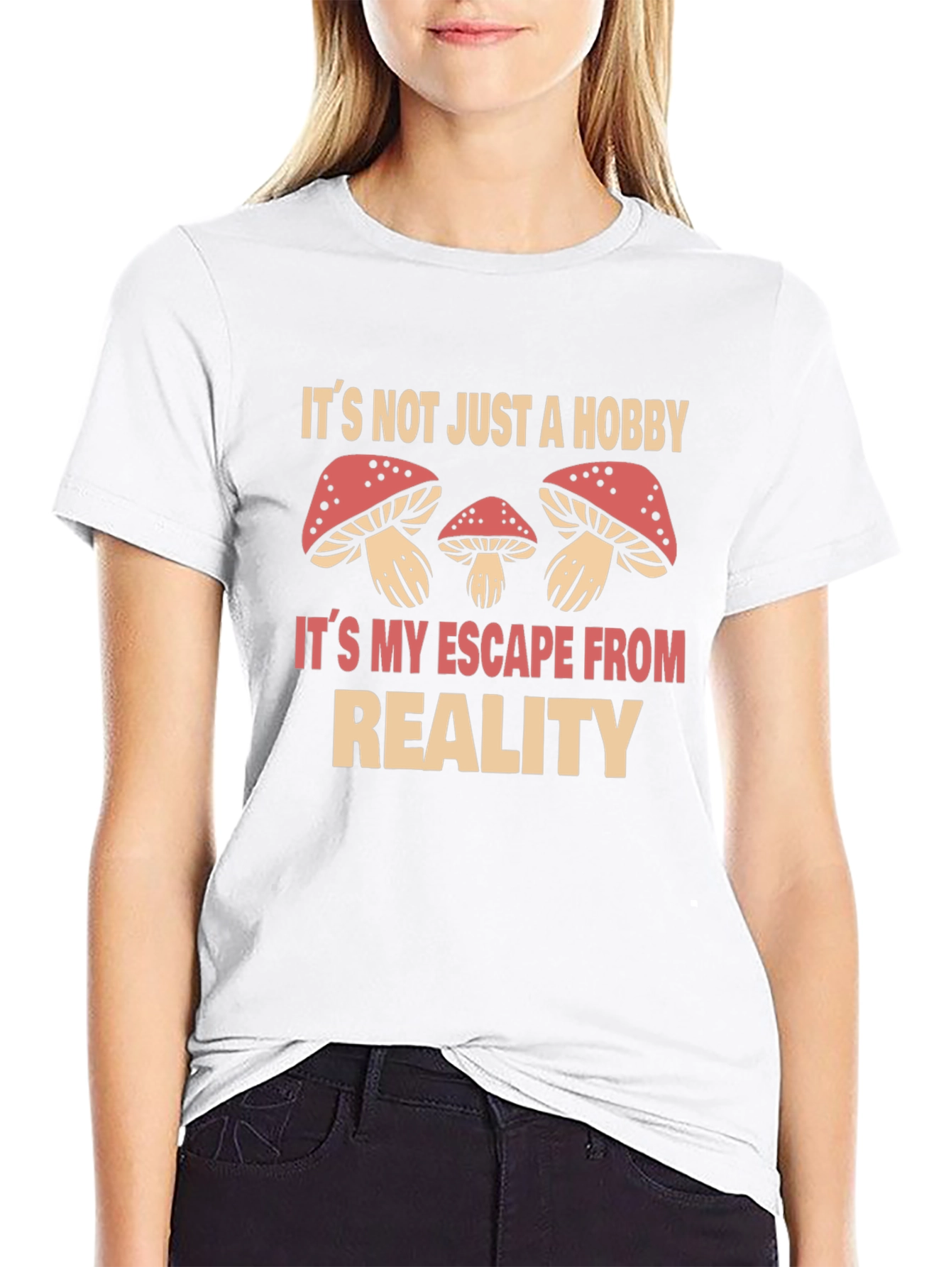 Mushroom Escape Reality Graphic T-Shirt