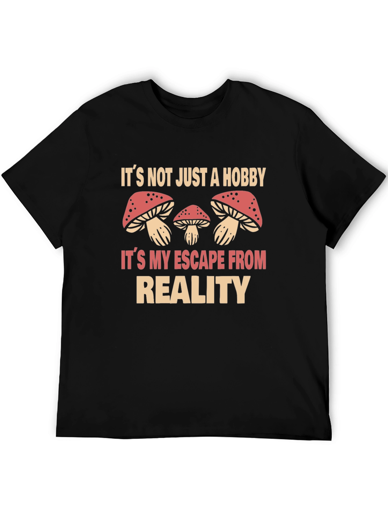 Mushroom Escape Reality Graphic T-Shirt