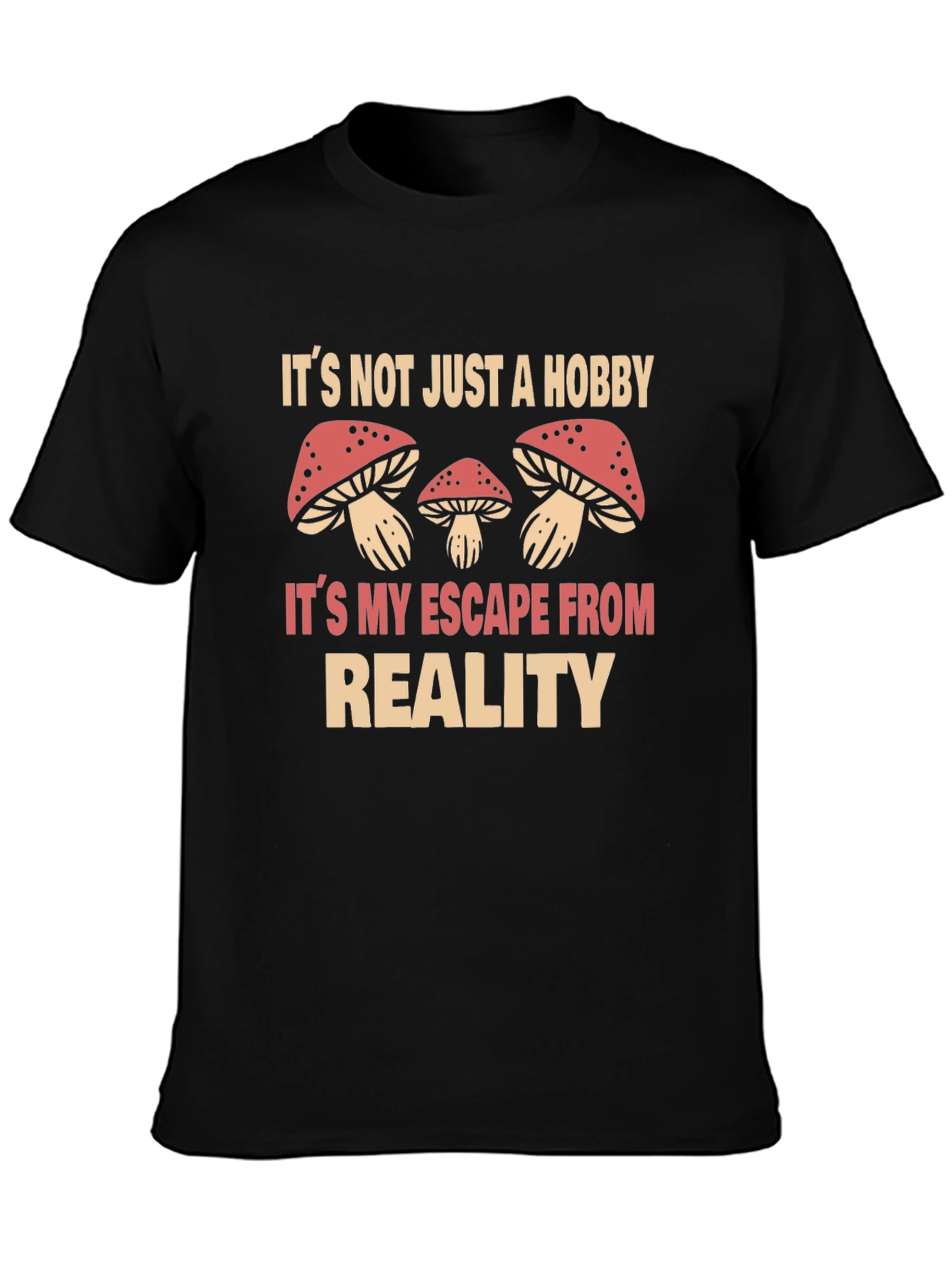 Mushroom Escape Reality Graphic T-Shirt