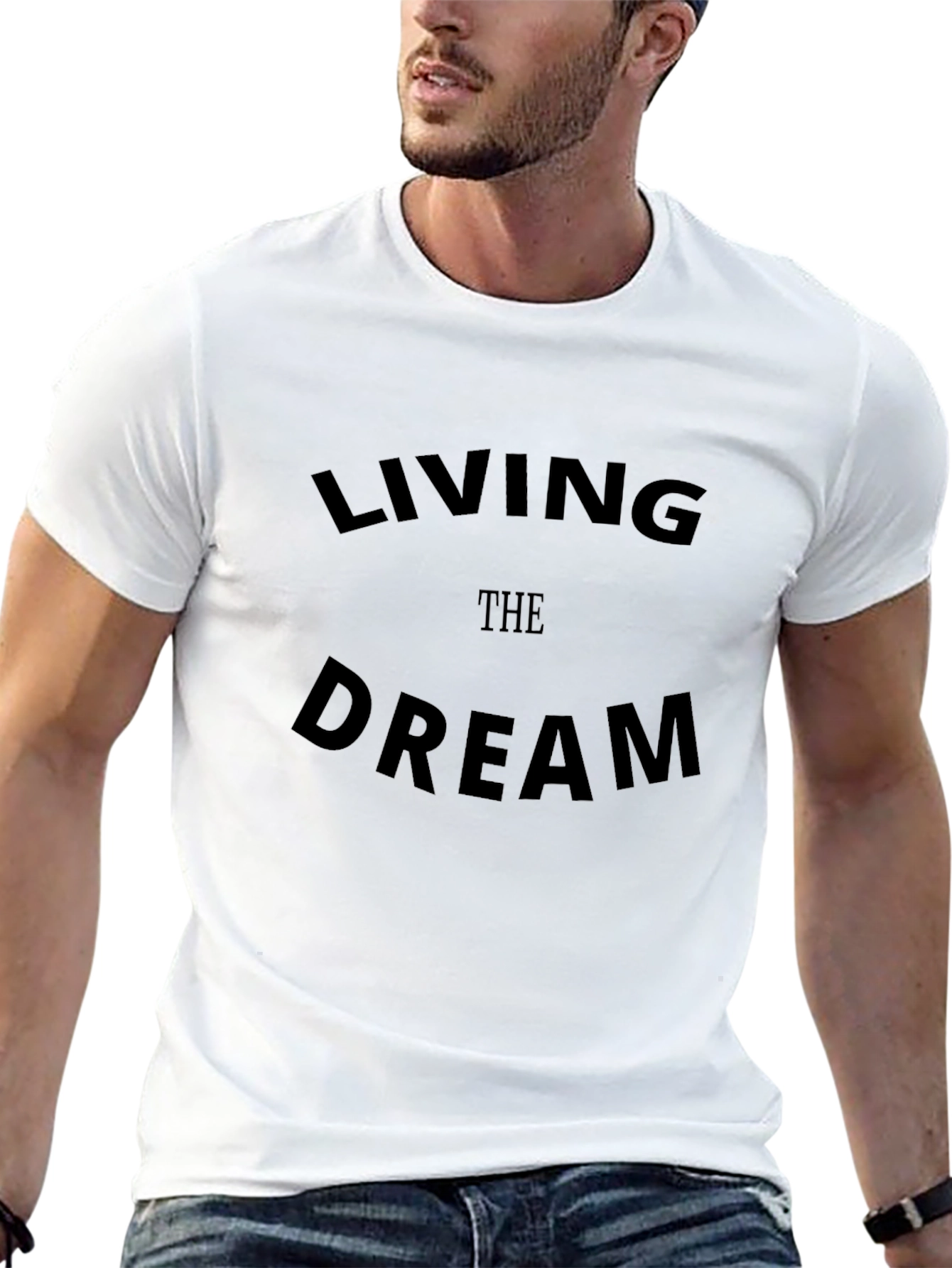 Living the Dream Black Graphic Tee
