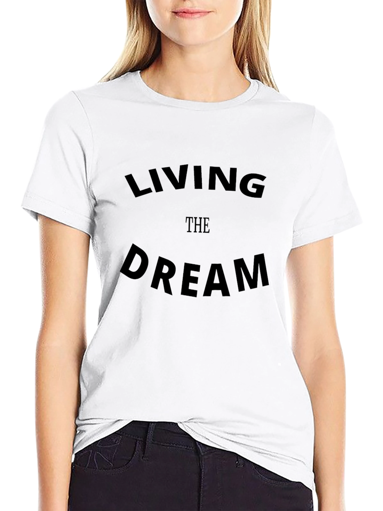Living the Dream Black Graphic Tee